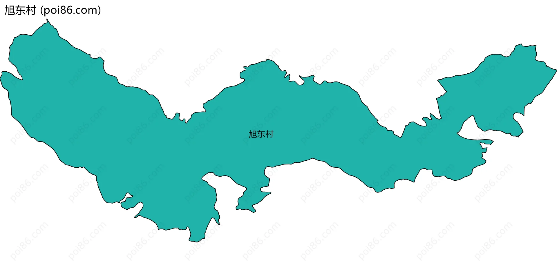 旭东村边界地图