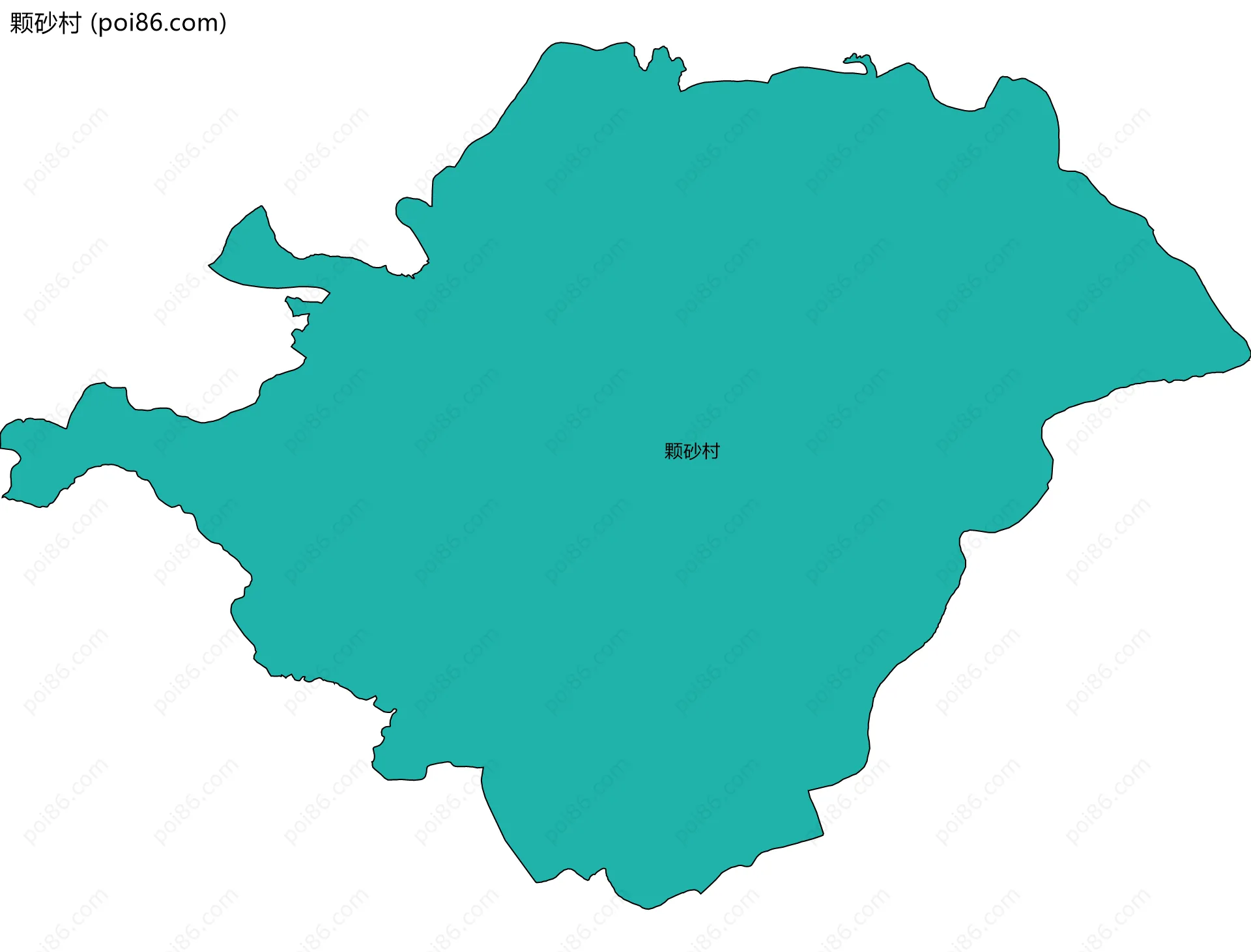 颗砂村边界地图