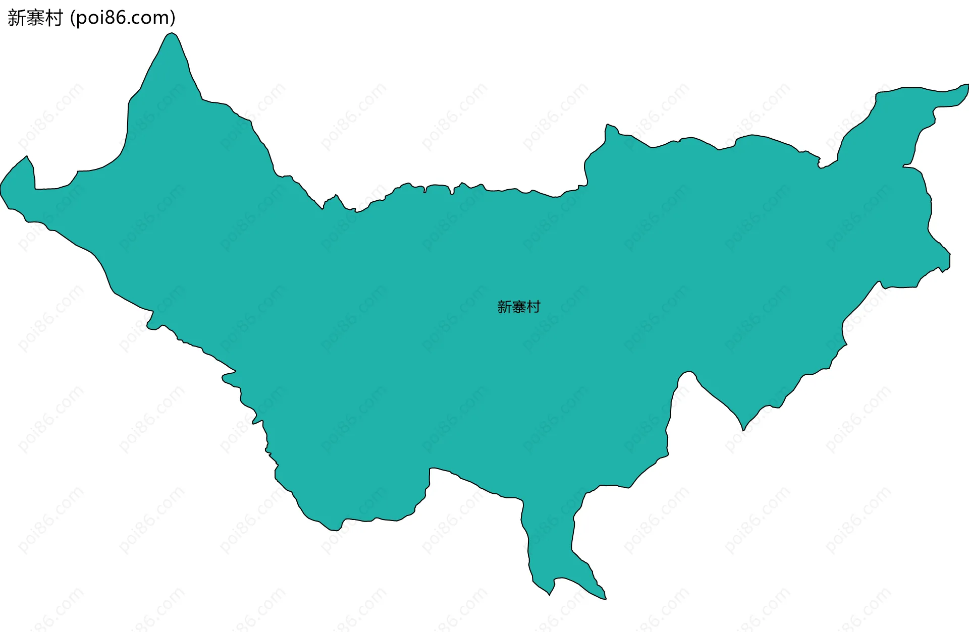 新寨村边界地图