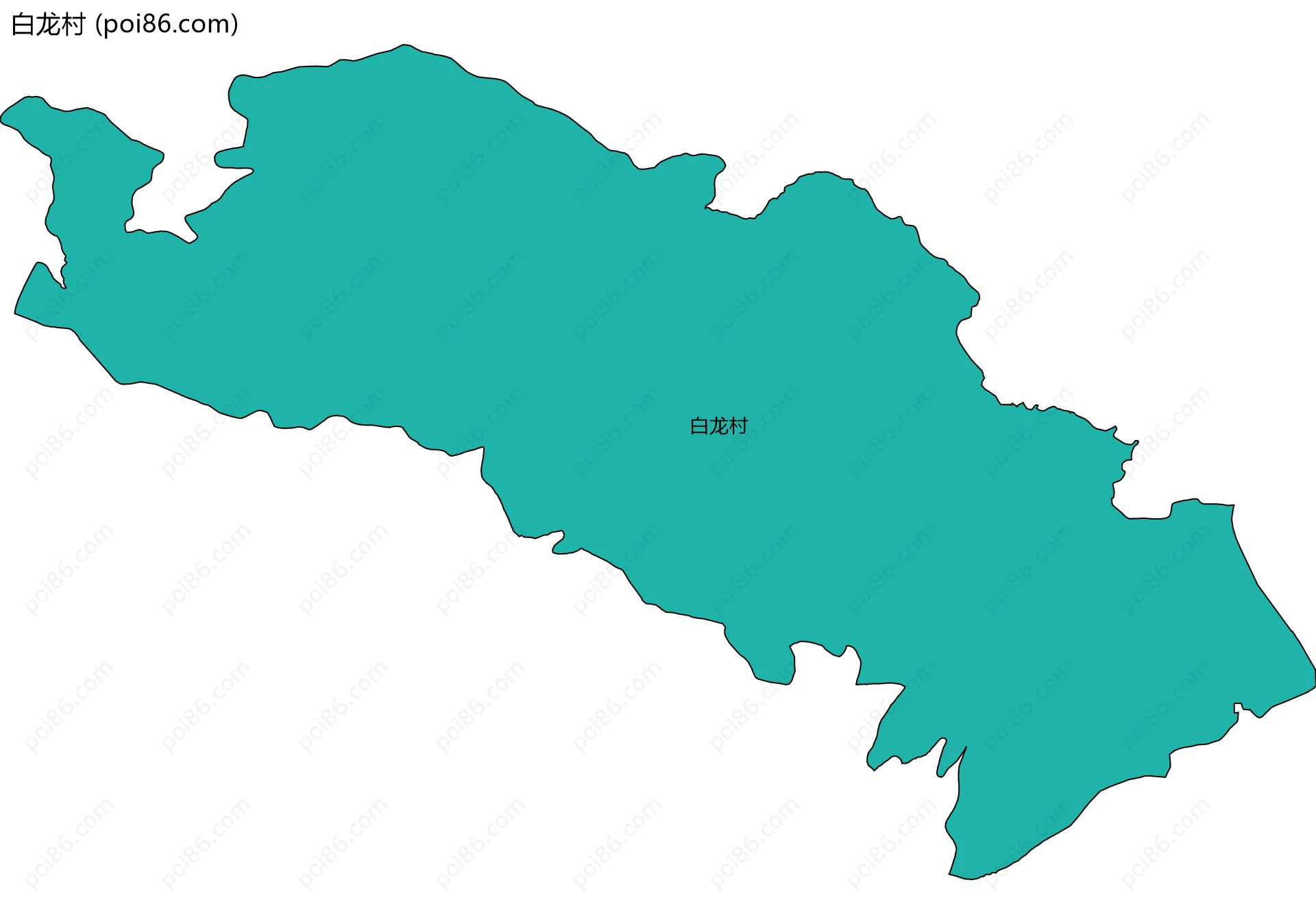 白龙村边界地图