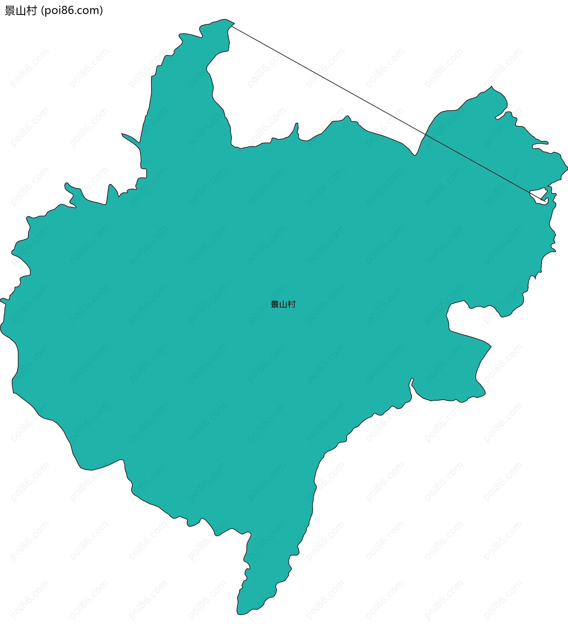 景山村边界地图