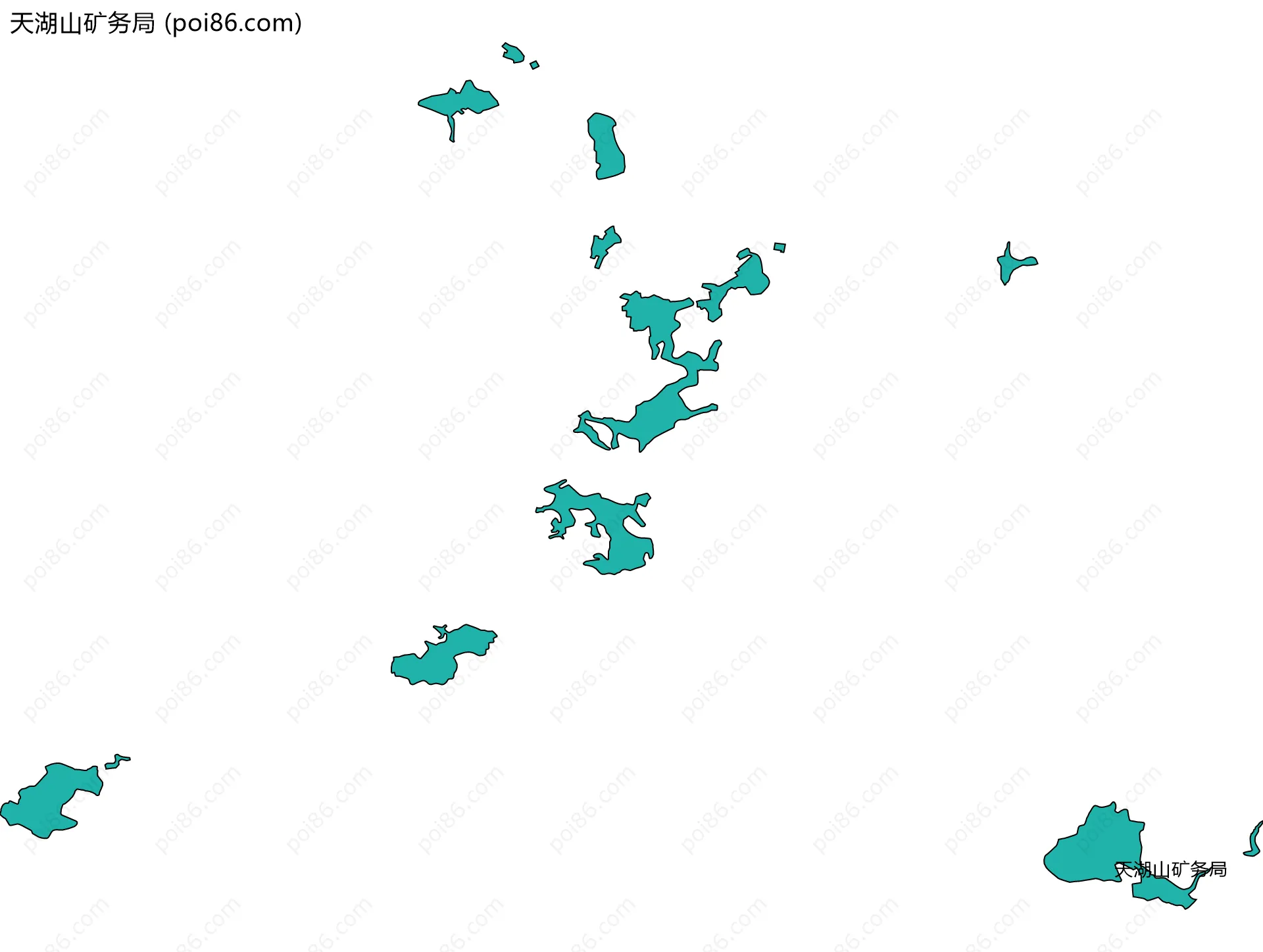 天湖山矿务局边界地图
