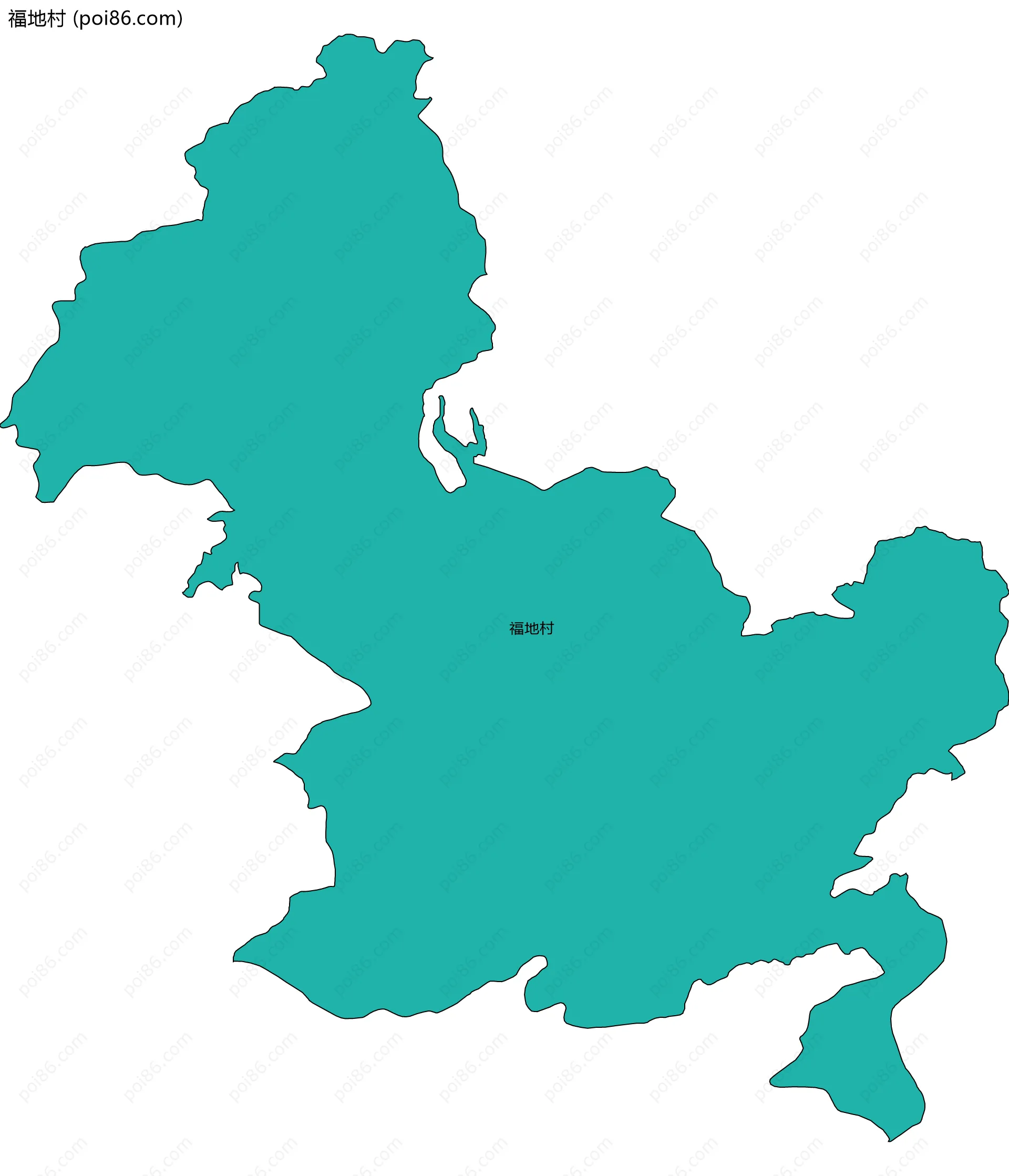 福地村边界地图