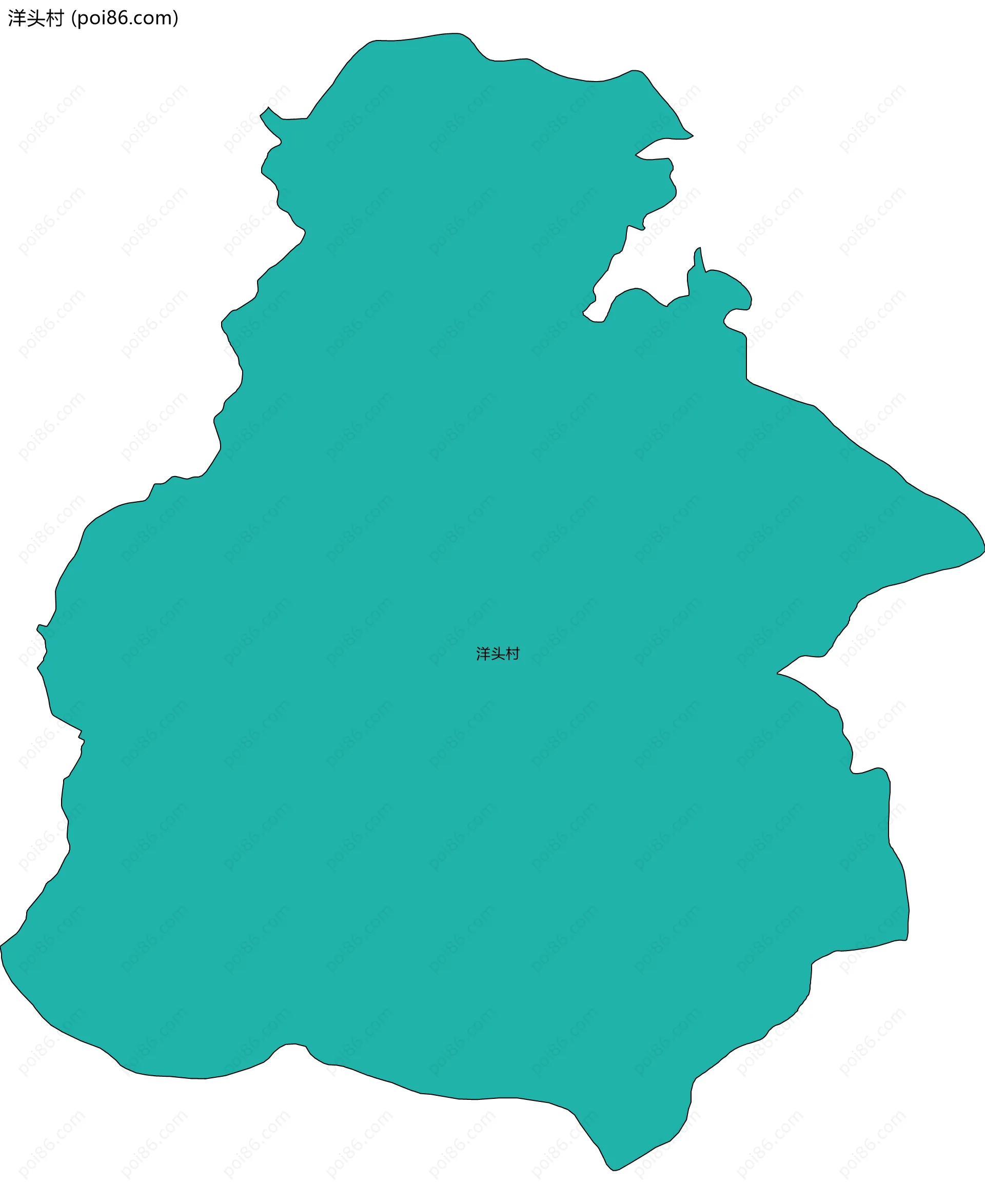 洋头村边界地图