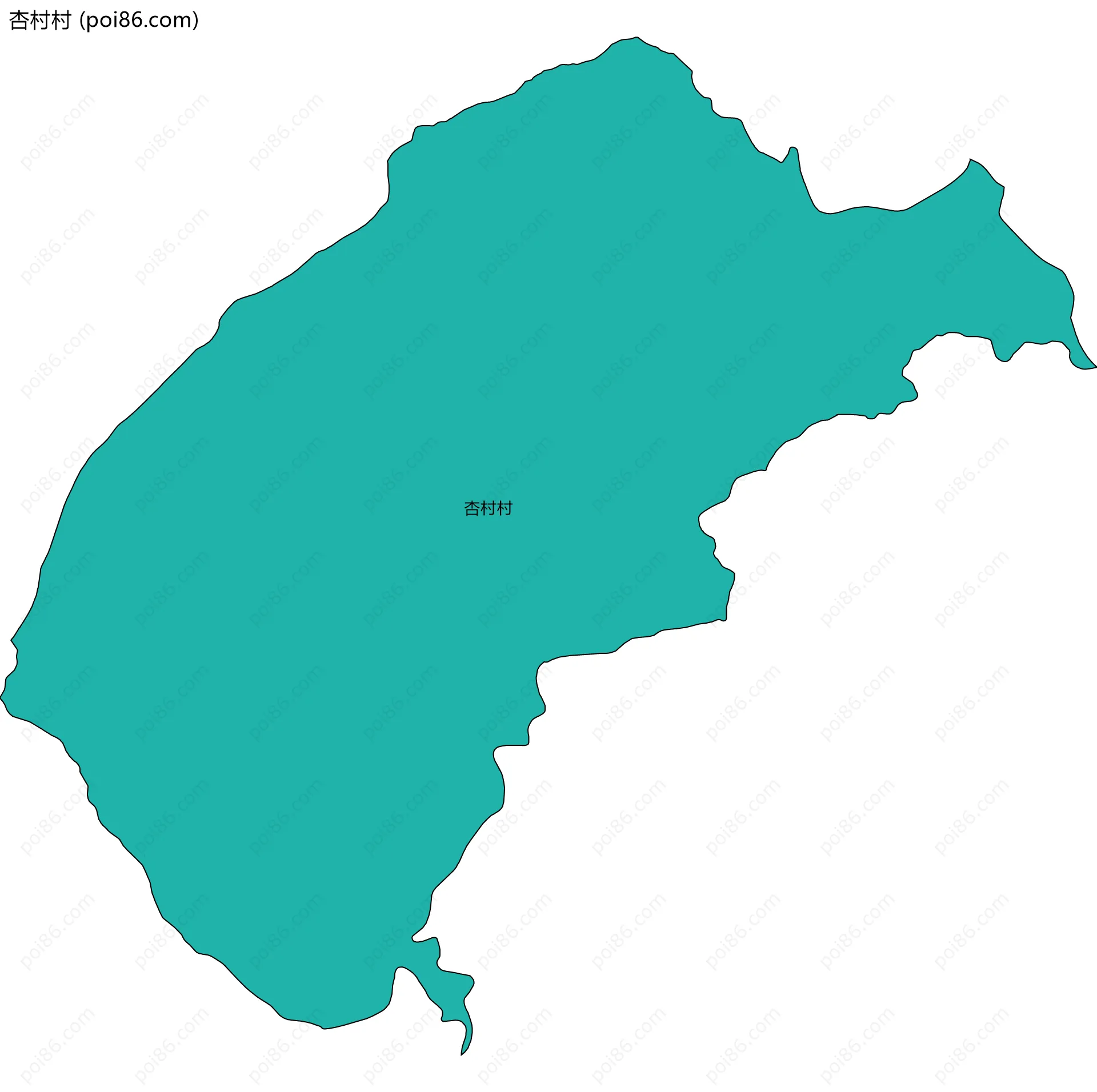 杏村村边界地图