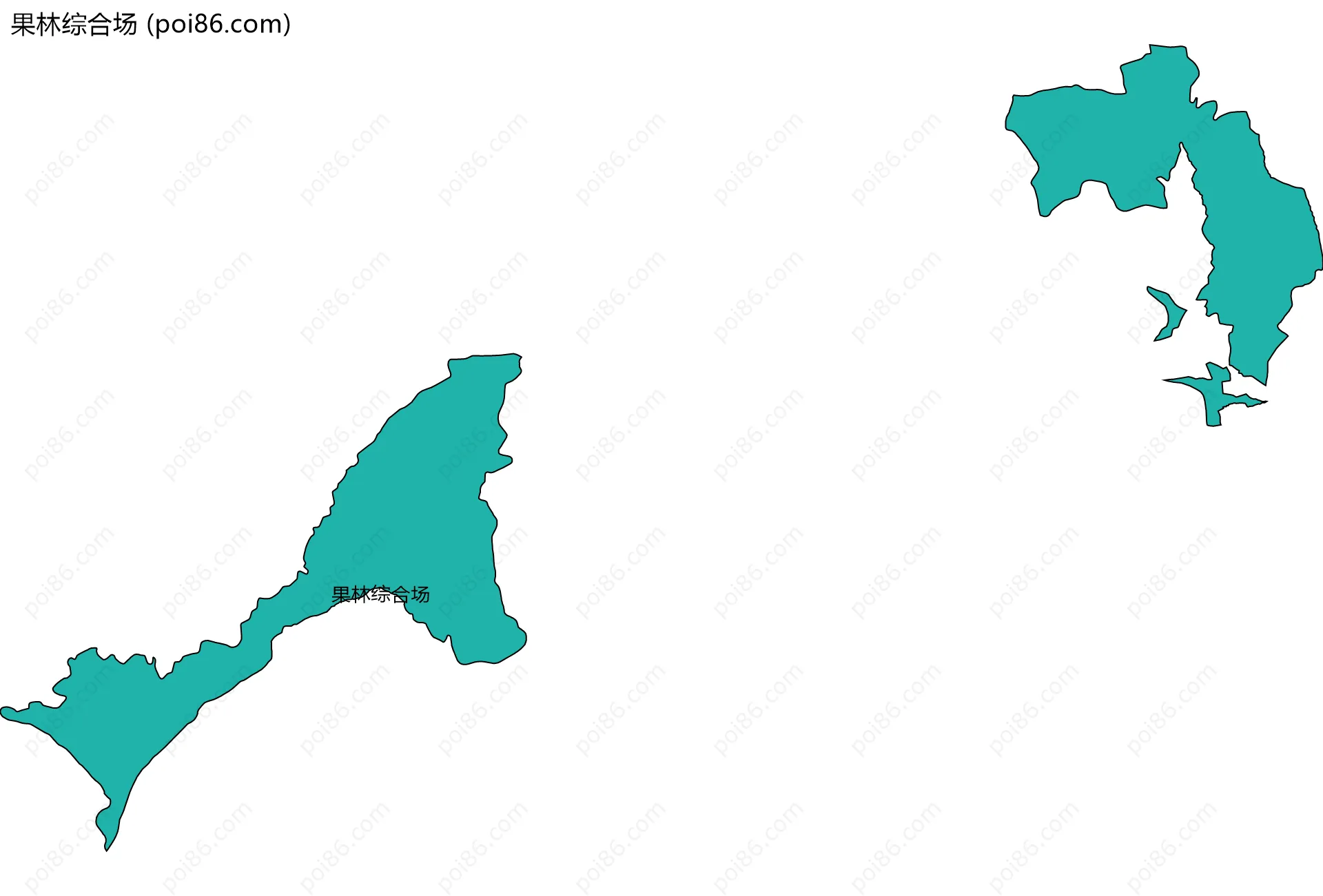 果林综合场边界地图