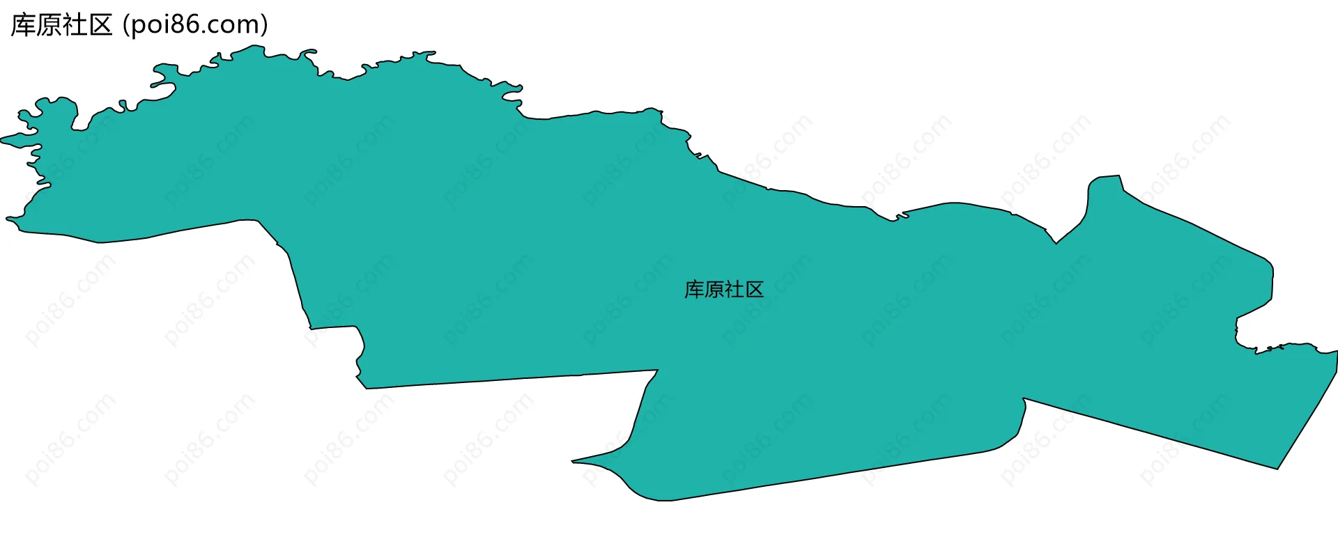 库原社区边界地图
