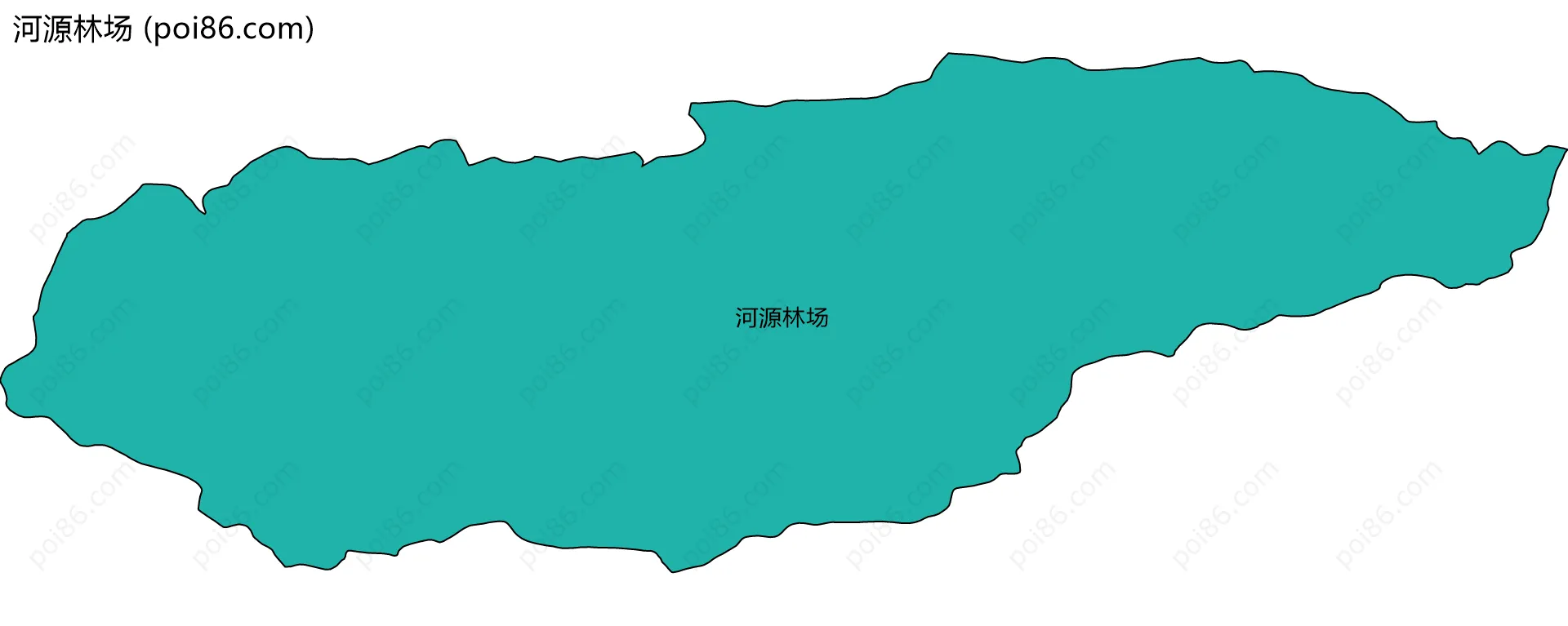 河源林场边界地图