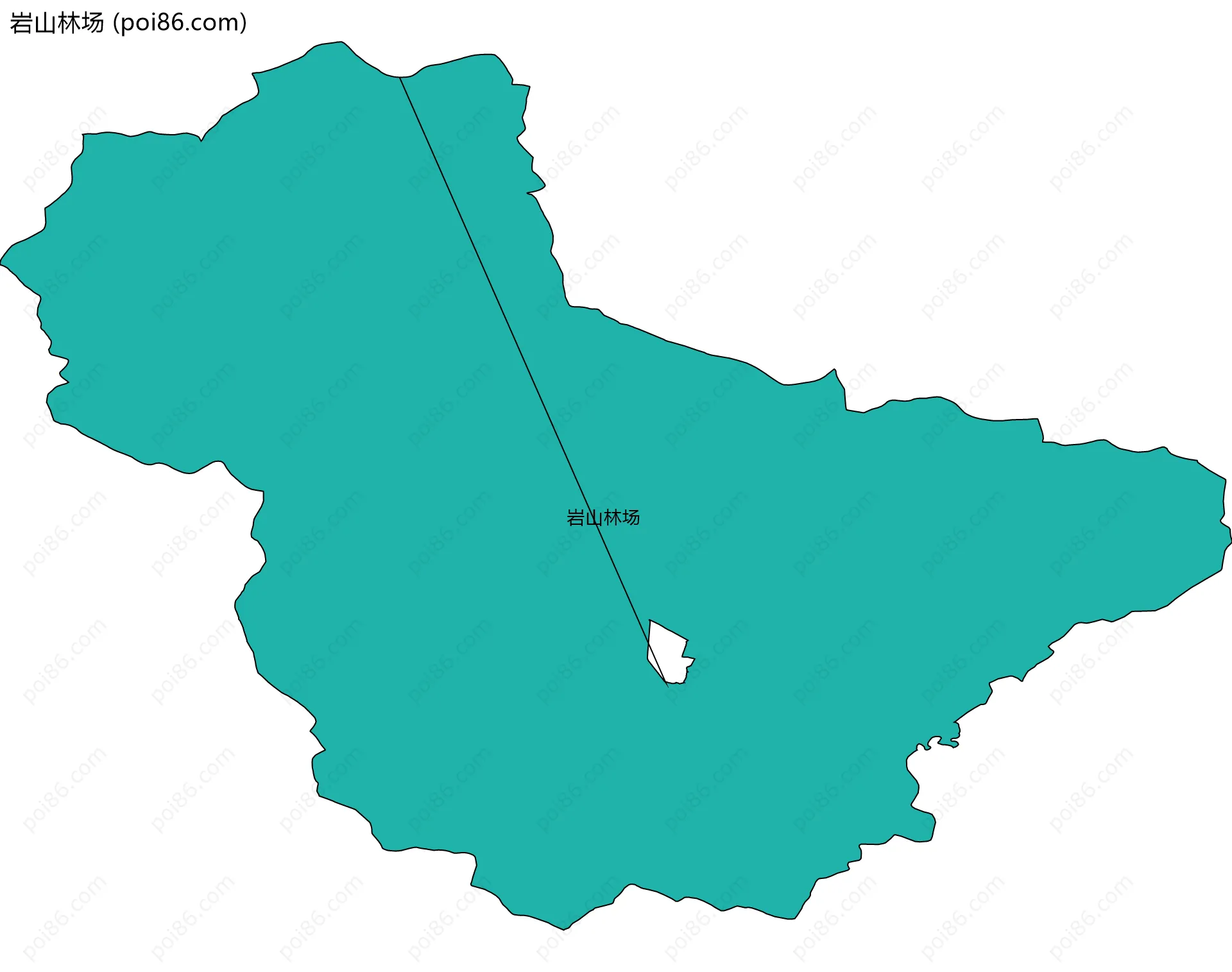 岩山林场边界地图