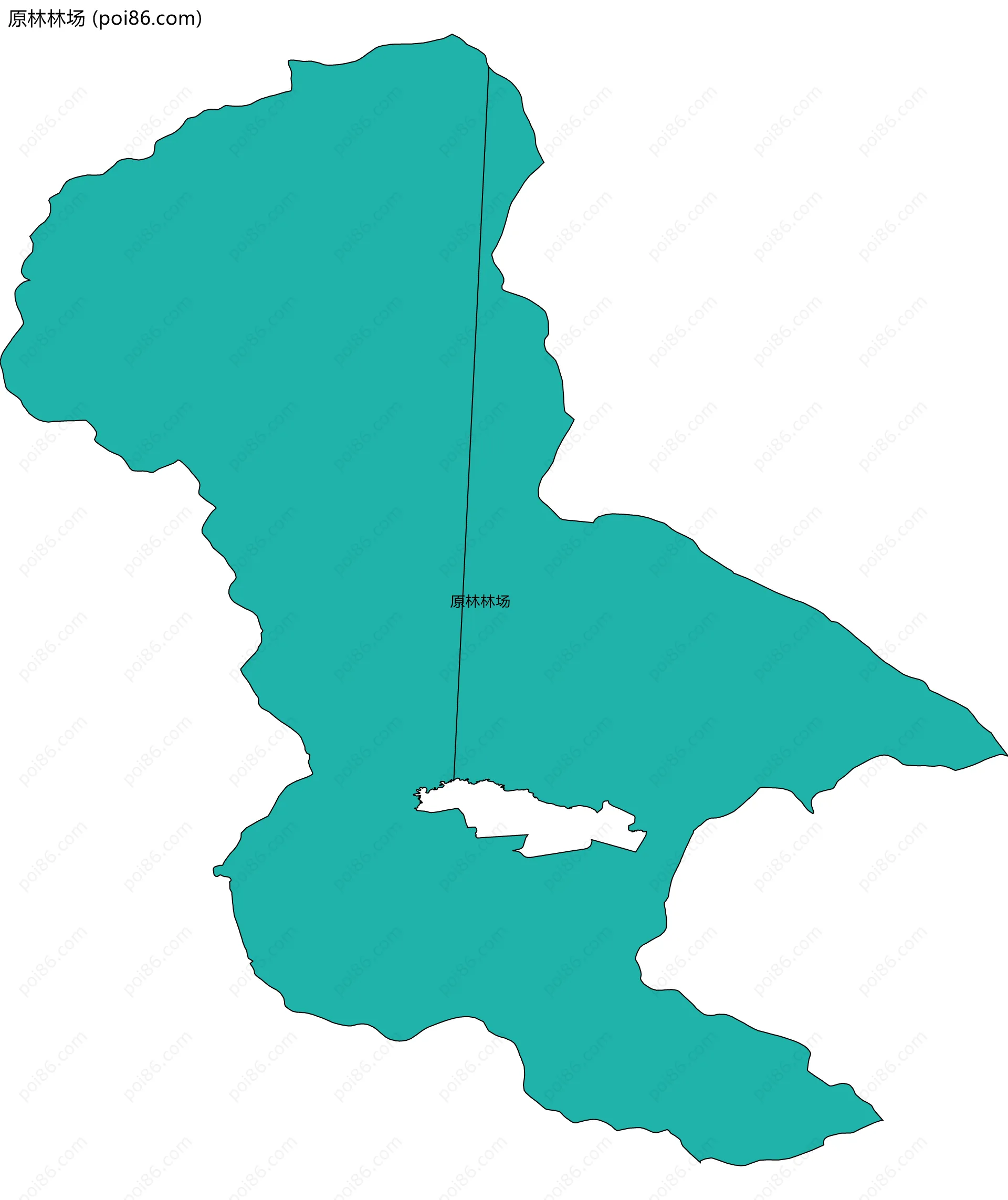 原林林场边界地图