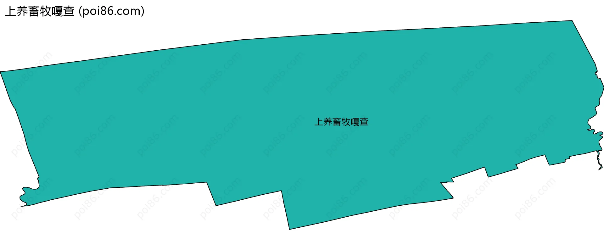 上养畜牧嘎查边界地图