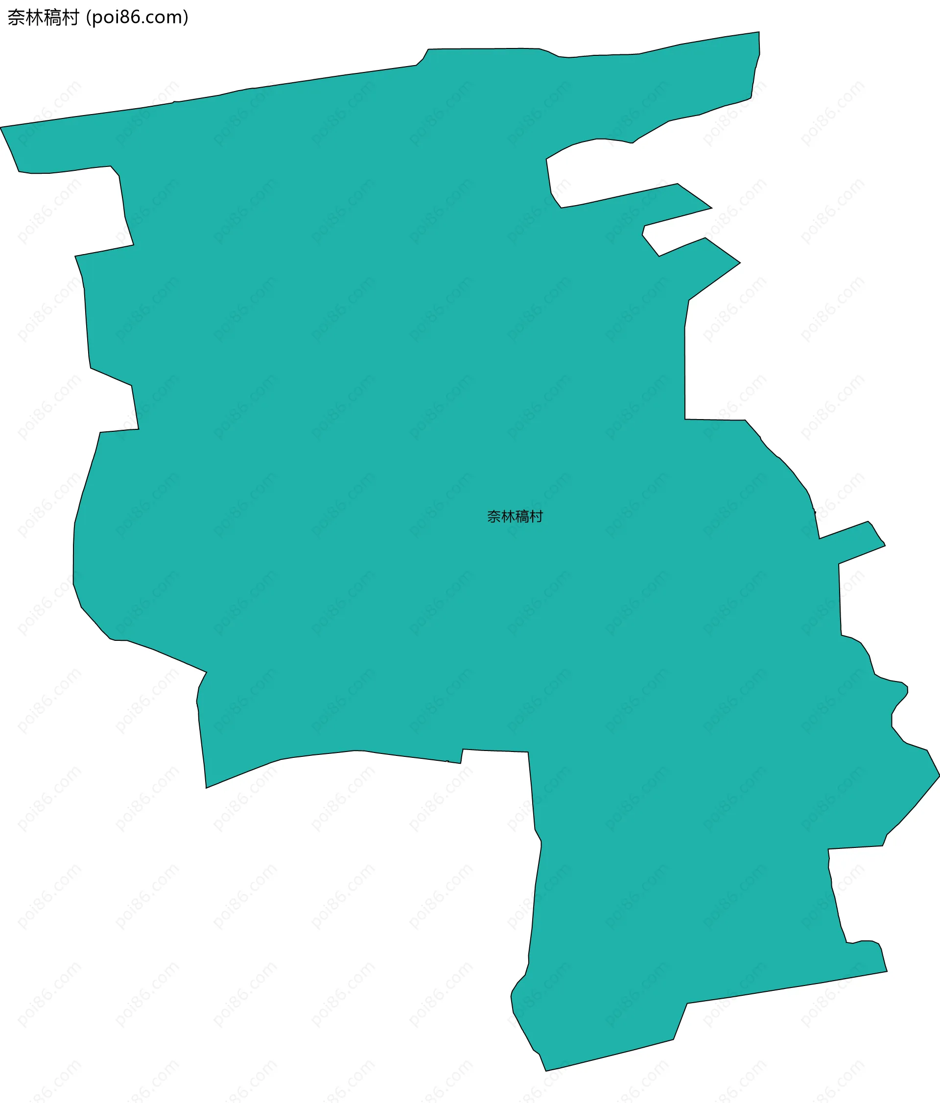 奈林稿村边界地图