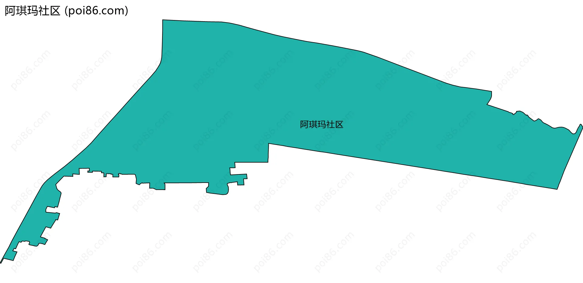 阿琪玛社区边界地图