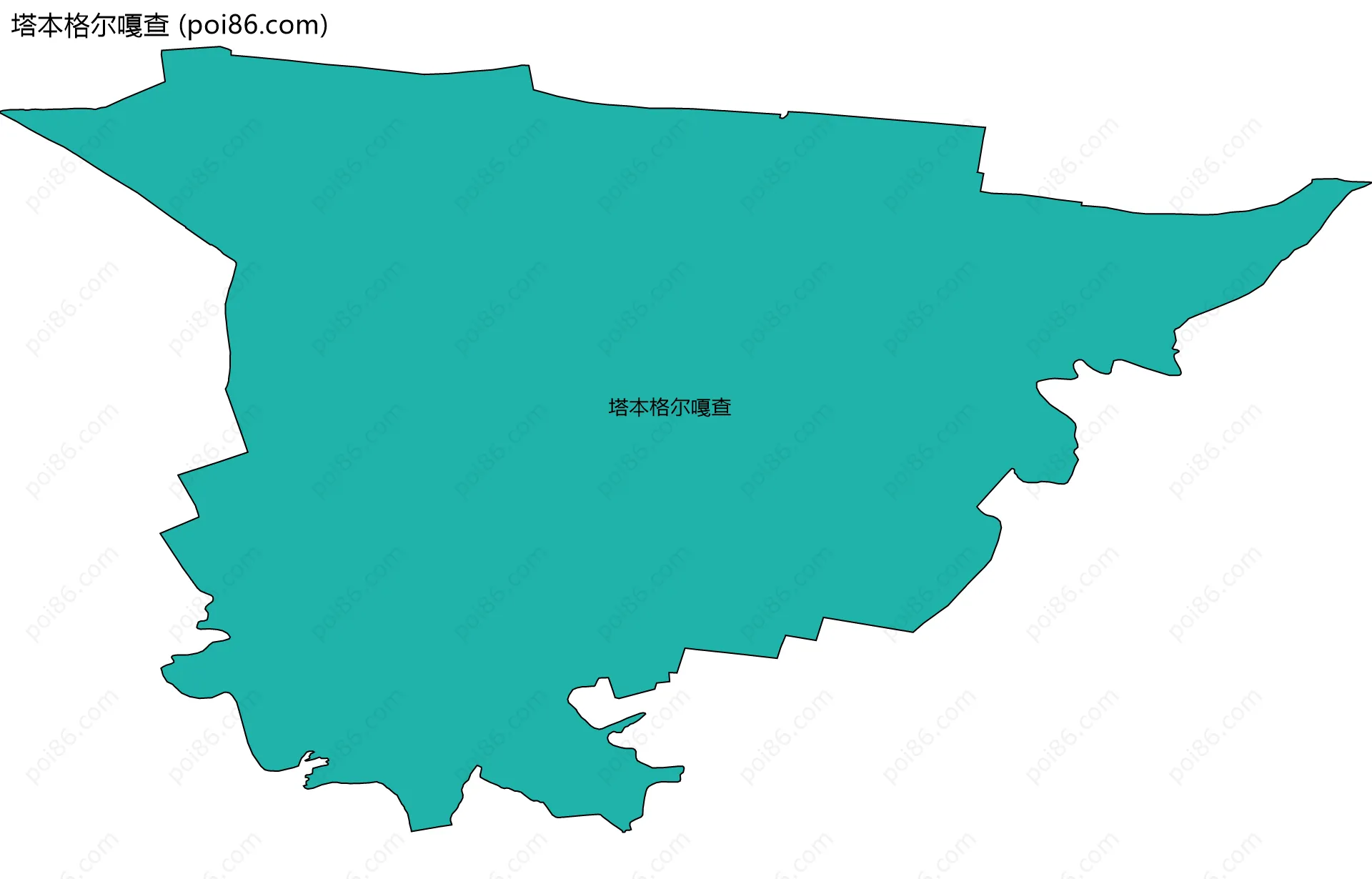 塔本格尔嘎查边界地图