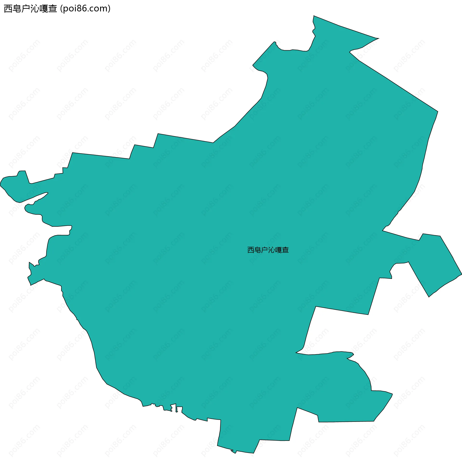 西皂户沁嘎查边界地图