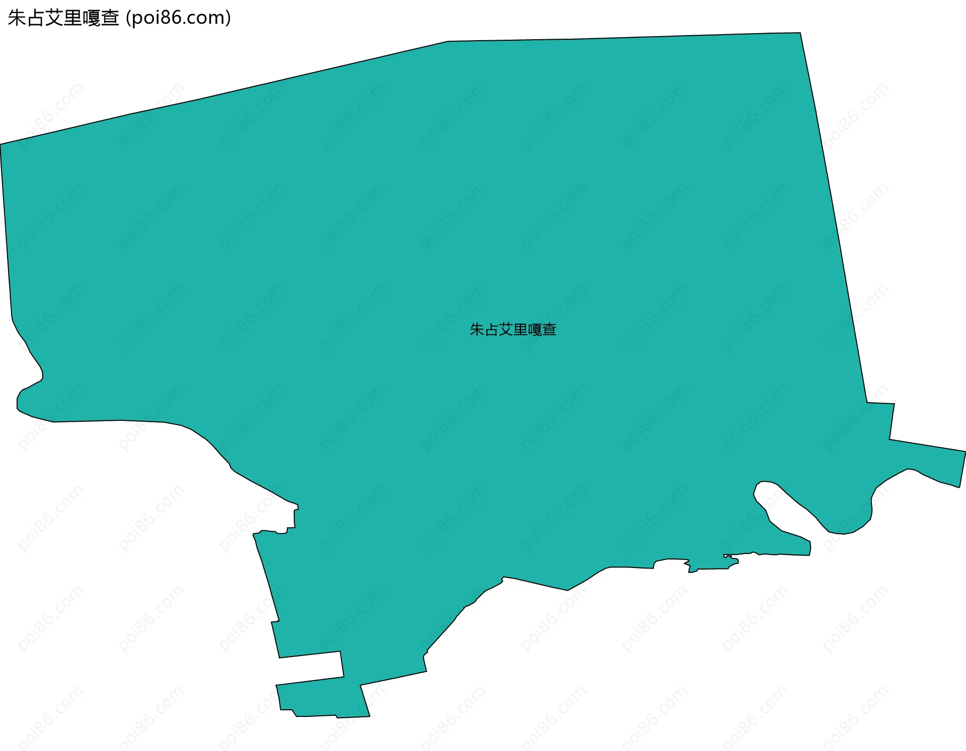 朱占艾里嘎查边界地图