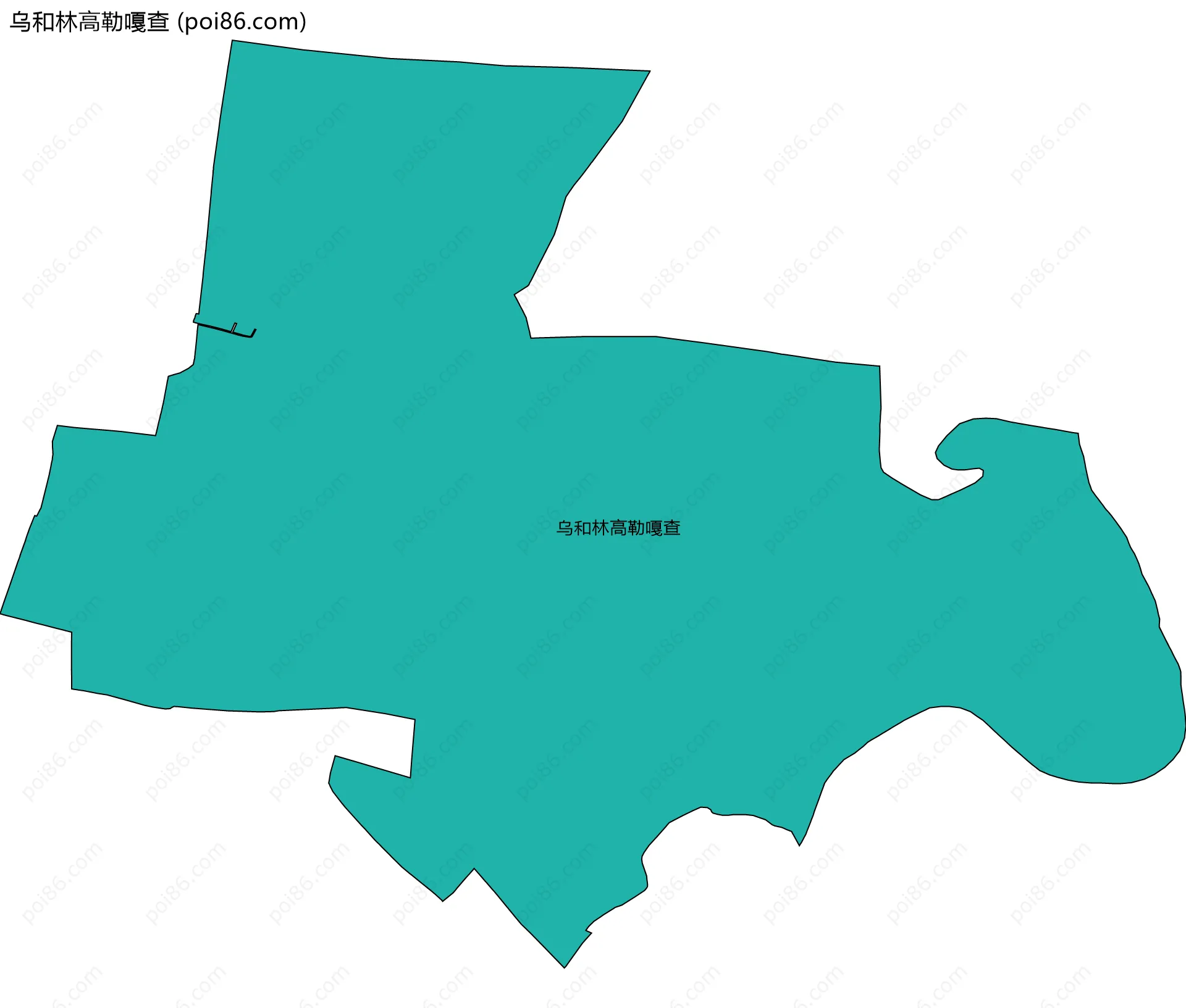 乌和林高勒嘎查边界地图