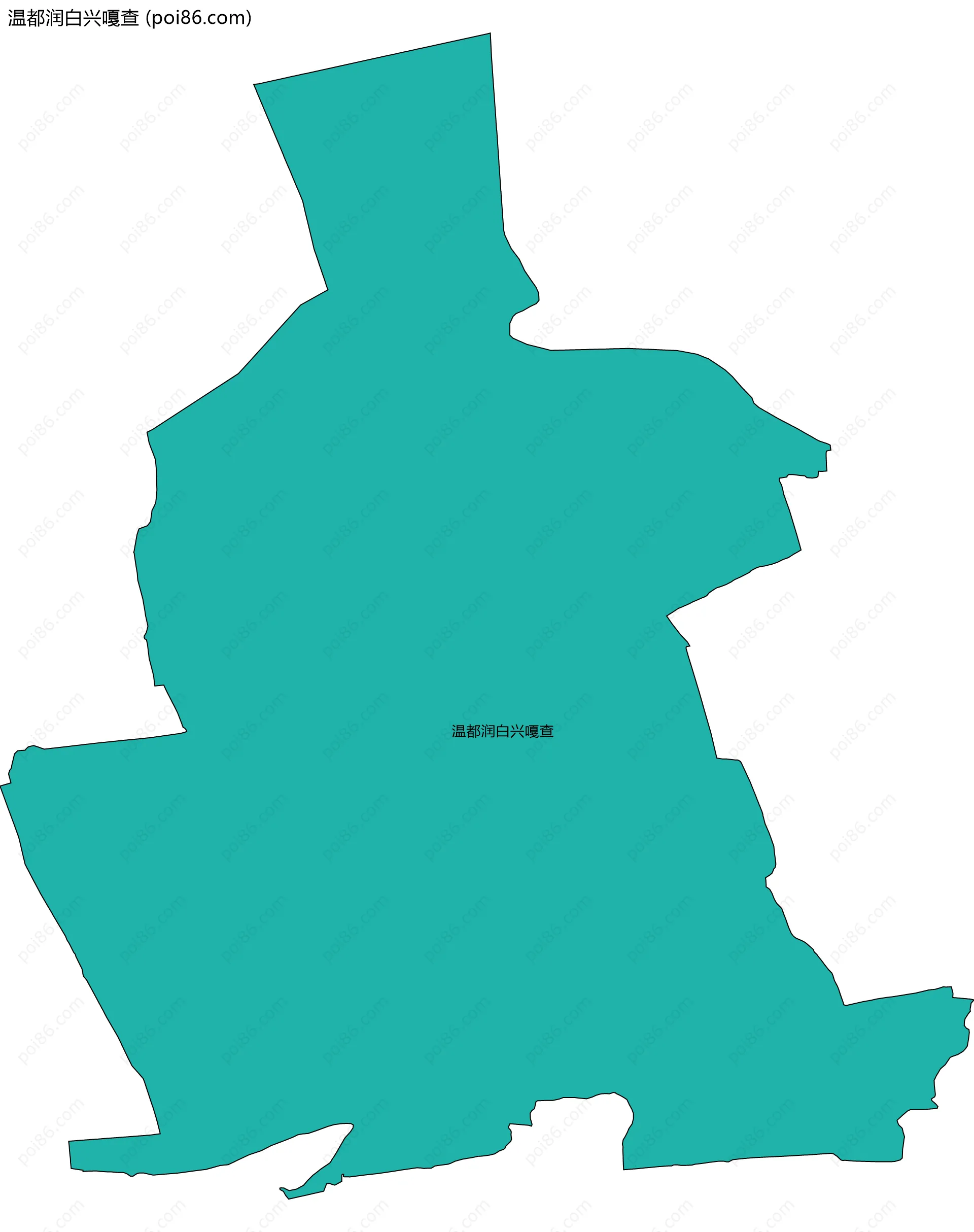 温都润白兴嘎查边界地图