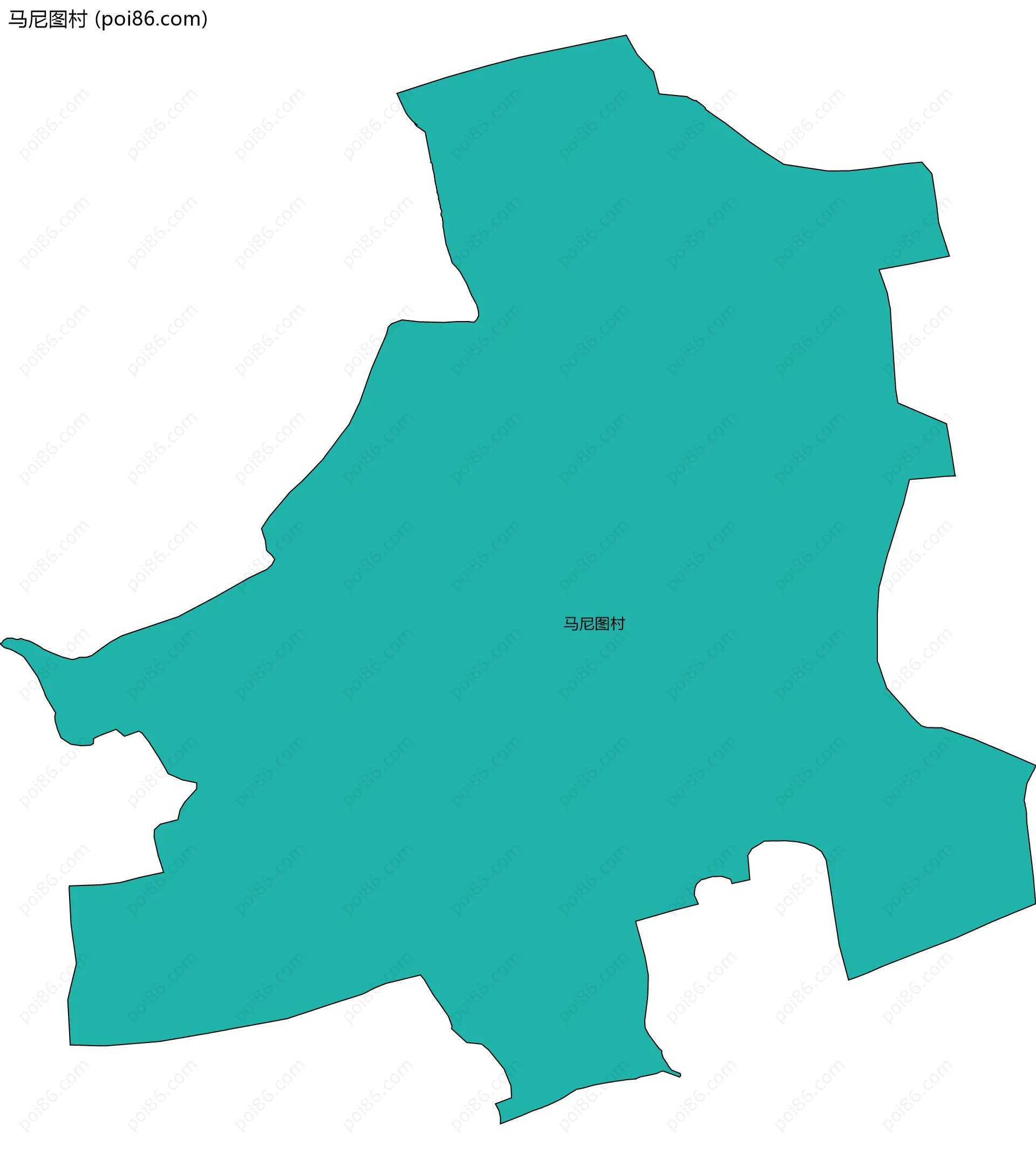 马尼图村边界地图