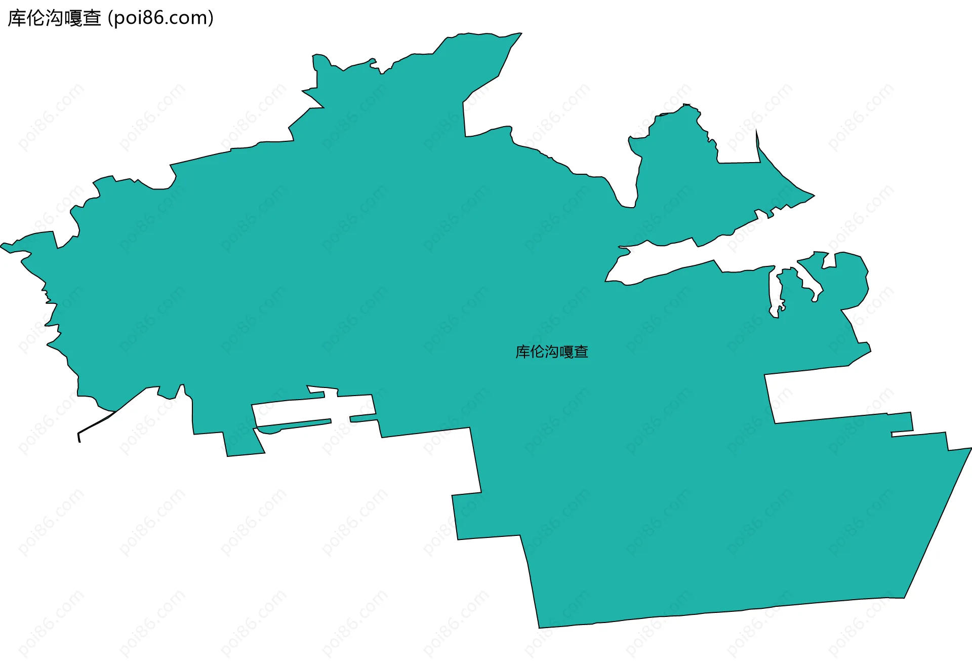 库伦沟嘎查边界地图