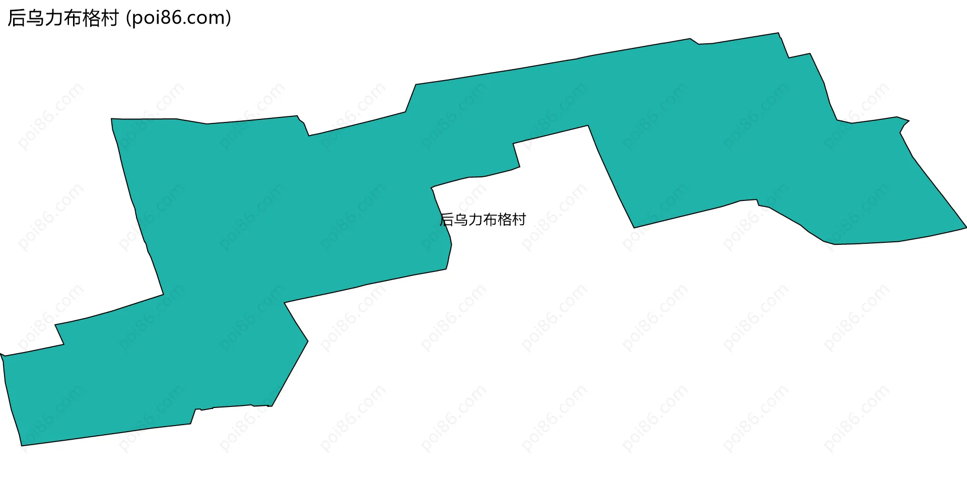 后乌力布格村边界地图