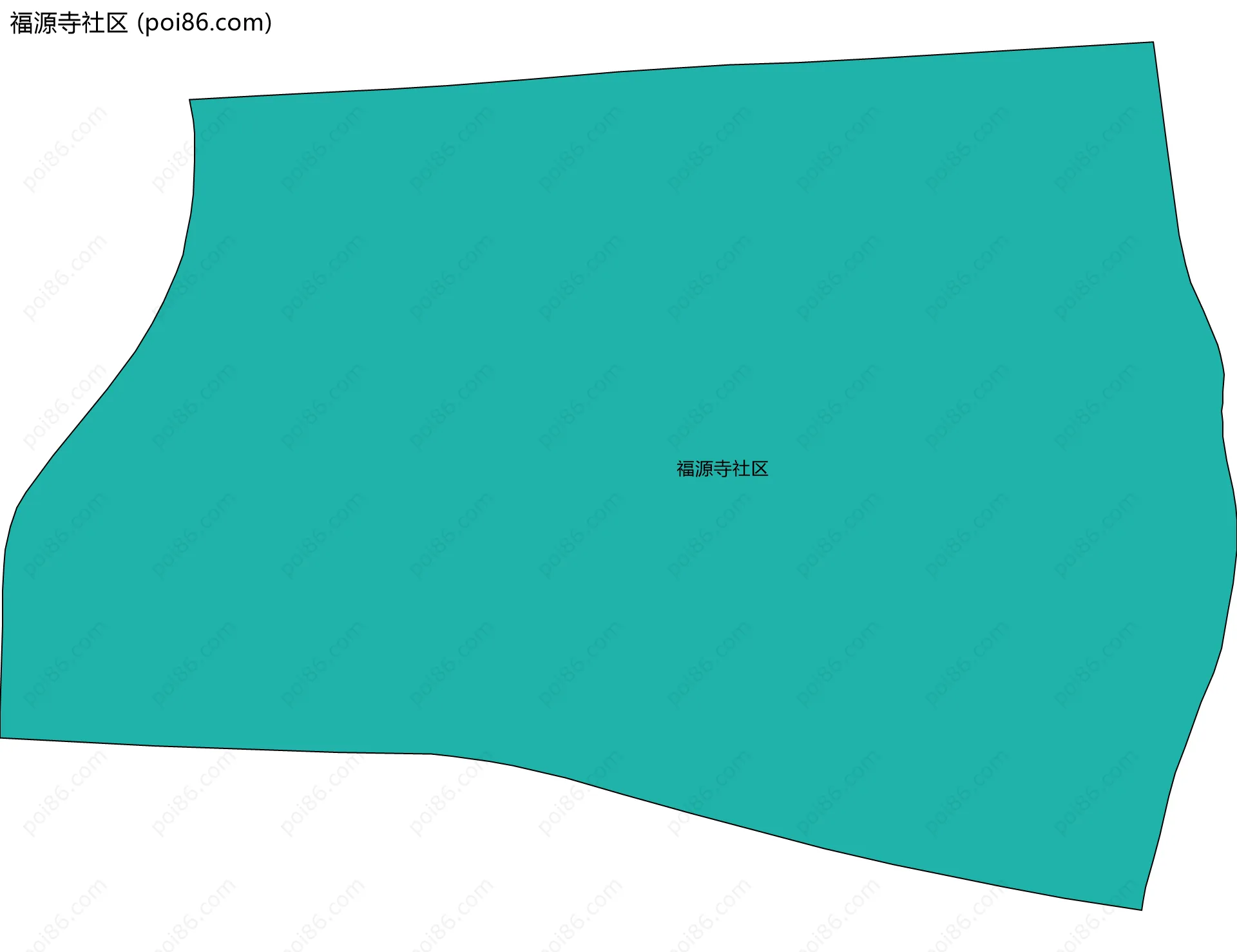 福源寺社区边界地图