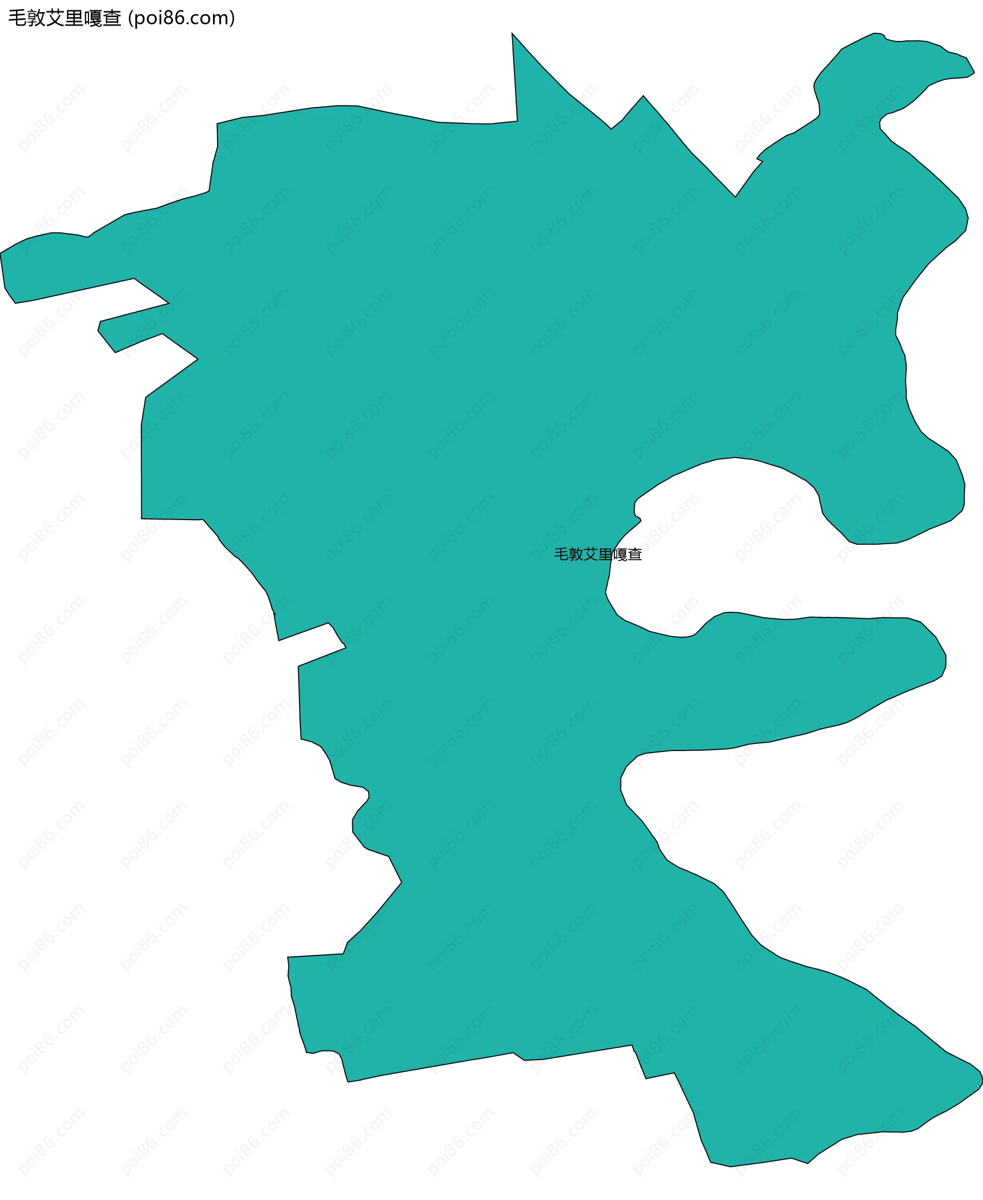 毛敦艾里嘎查边界地图