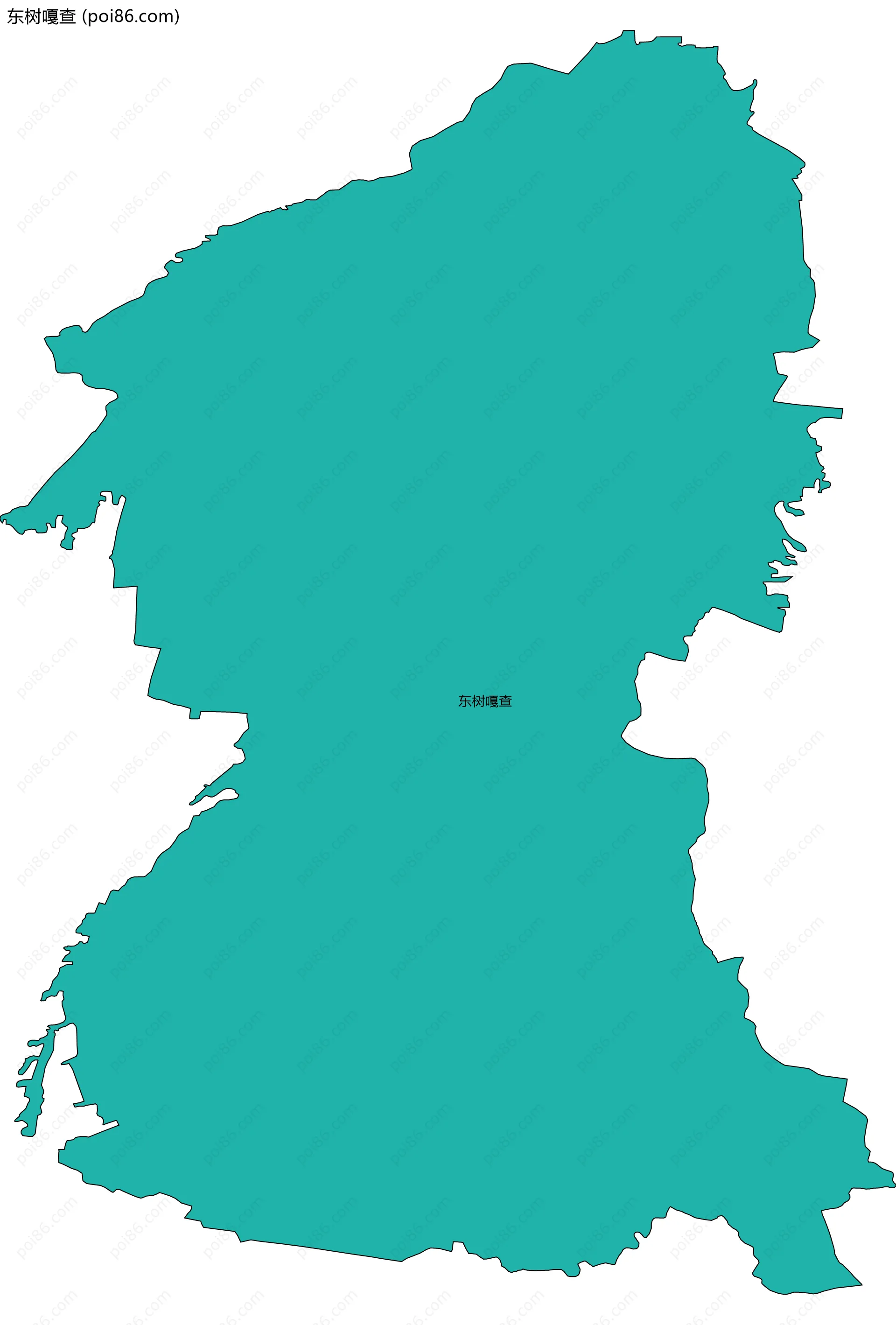 东树嘎查边界地图