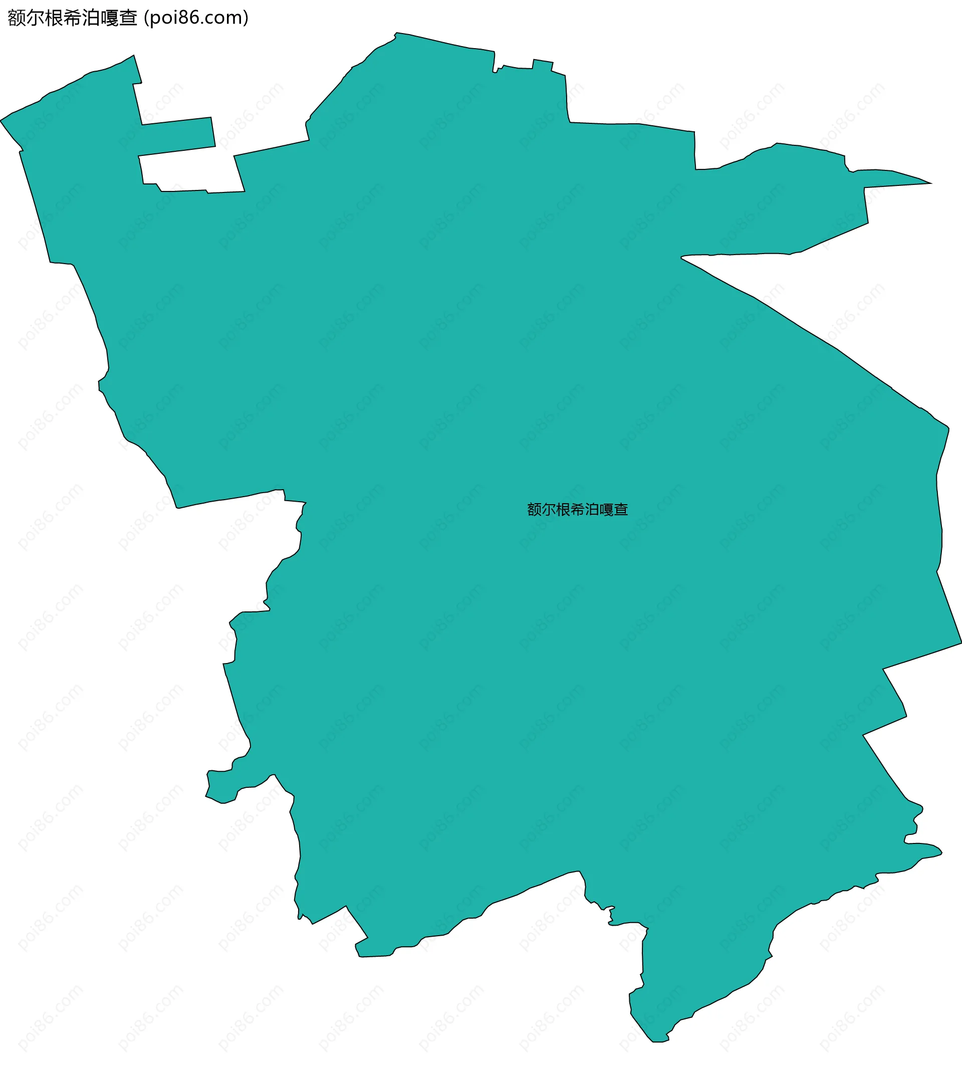 额尔根希泊嘎查边界地图