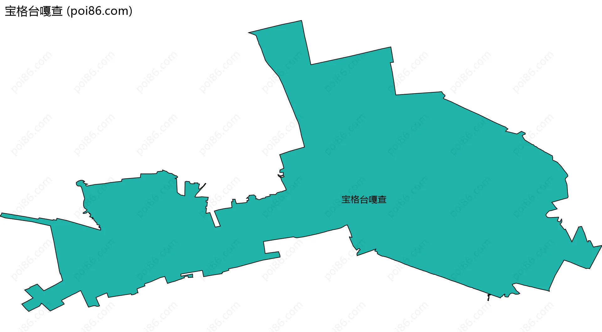 宝格台嘎查边界地图