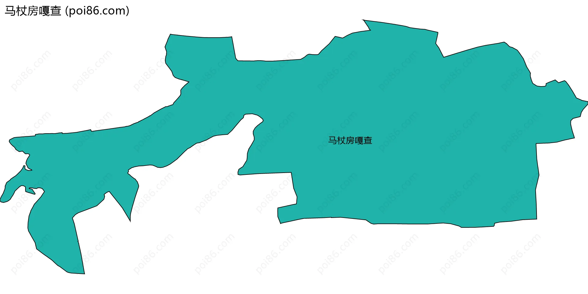 马杖房嘎查边界地图