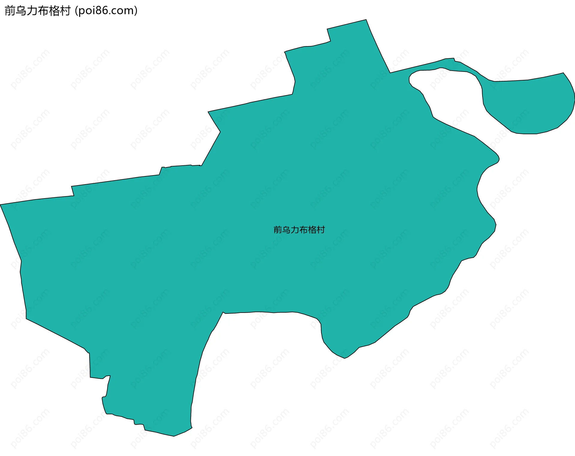 前乌力布格村边界地图