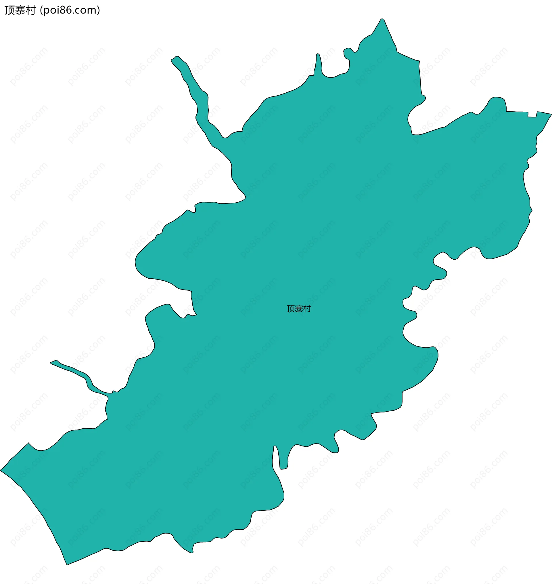顶寨村边界地图