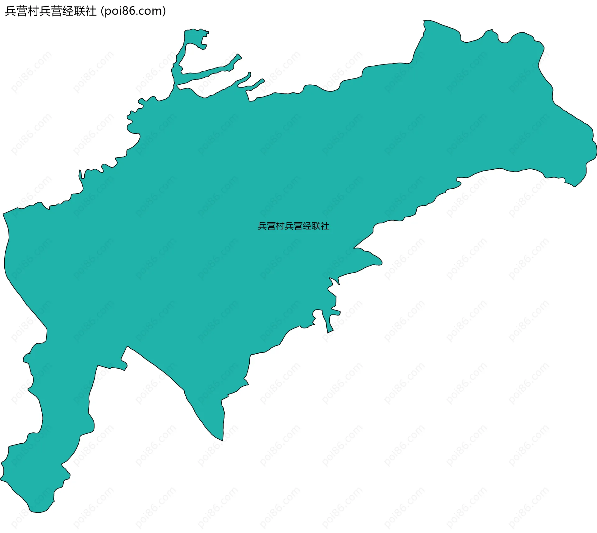 兵营村兵营经联社边界地图