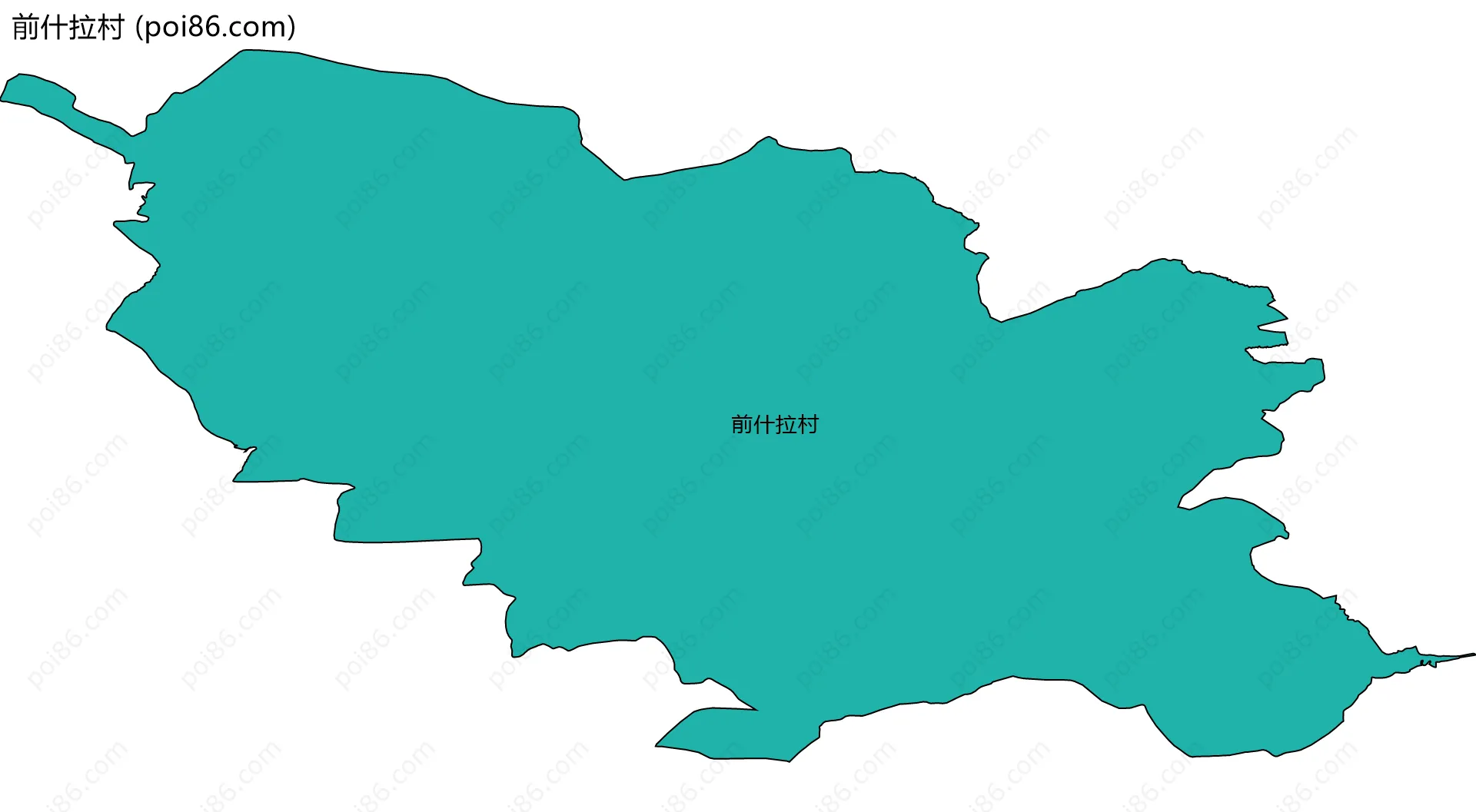 前什拉村边界地图