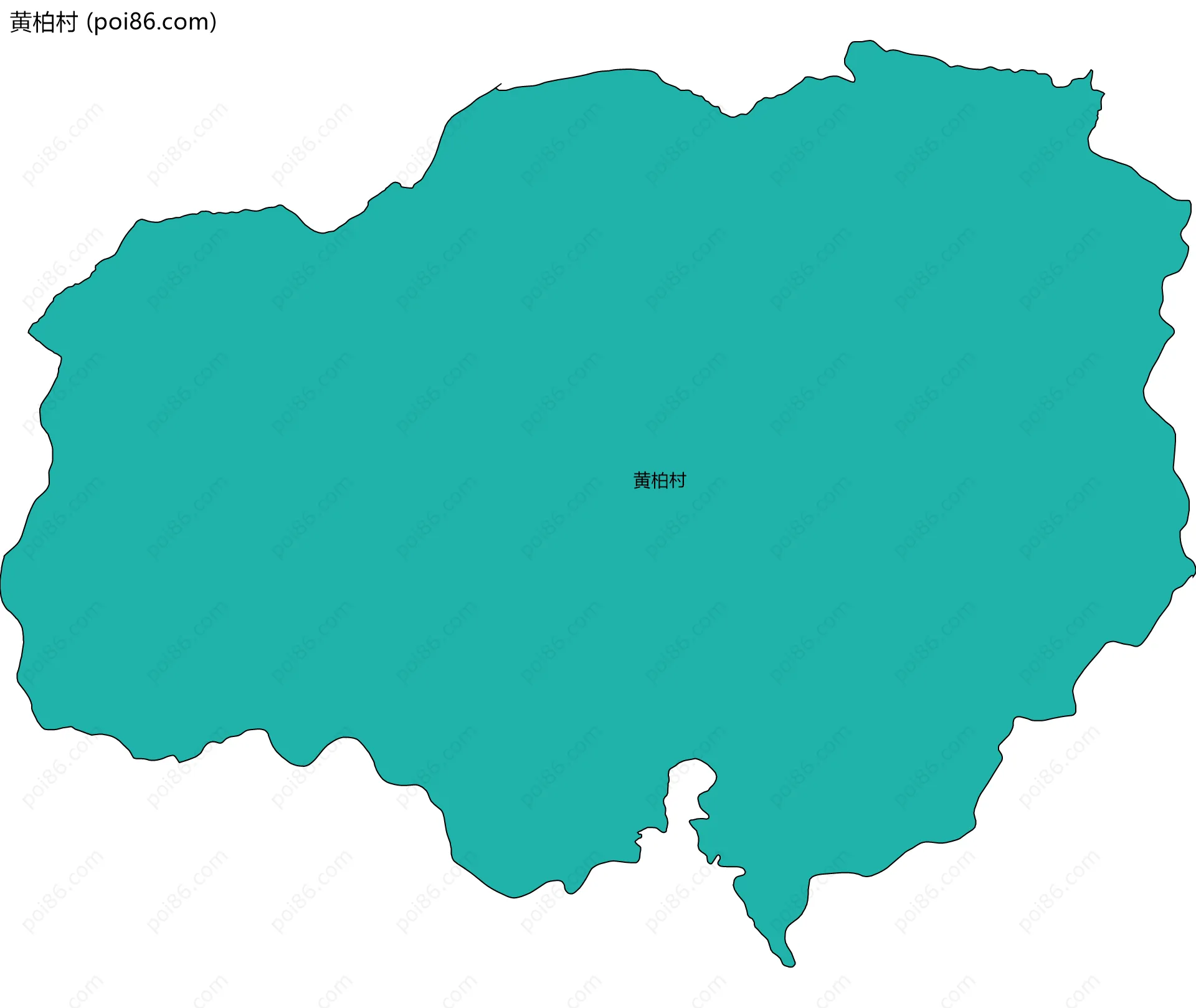 黄柏村边界地图