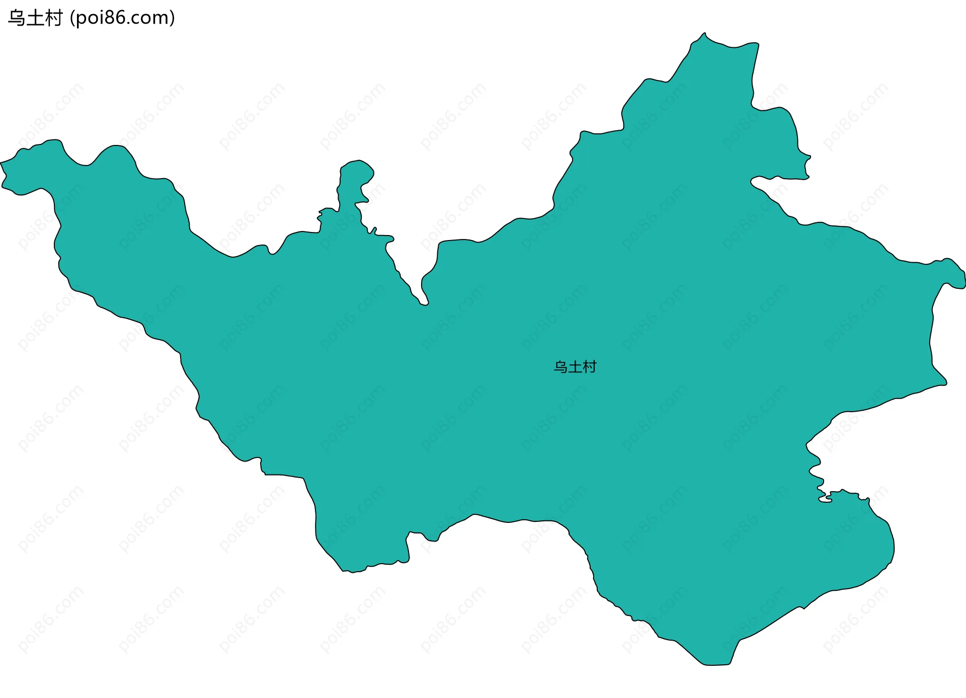 乌土村边界地图
