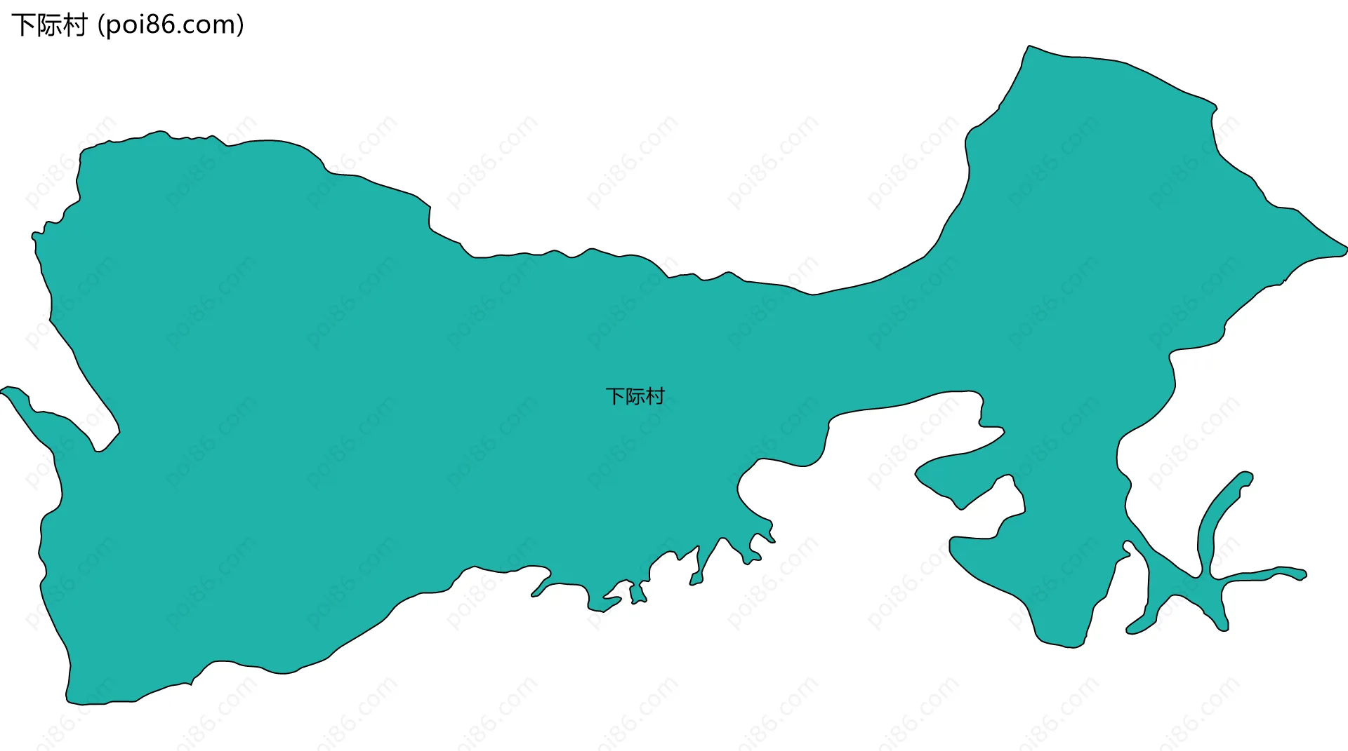 下际村边界地图