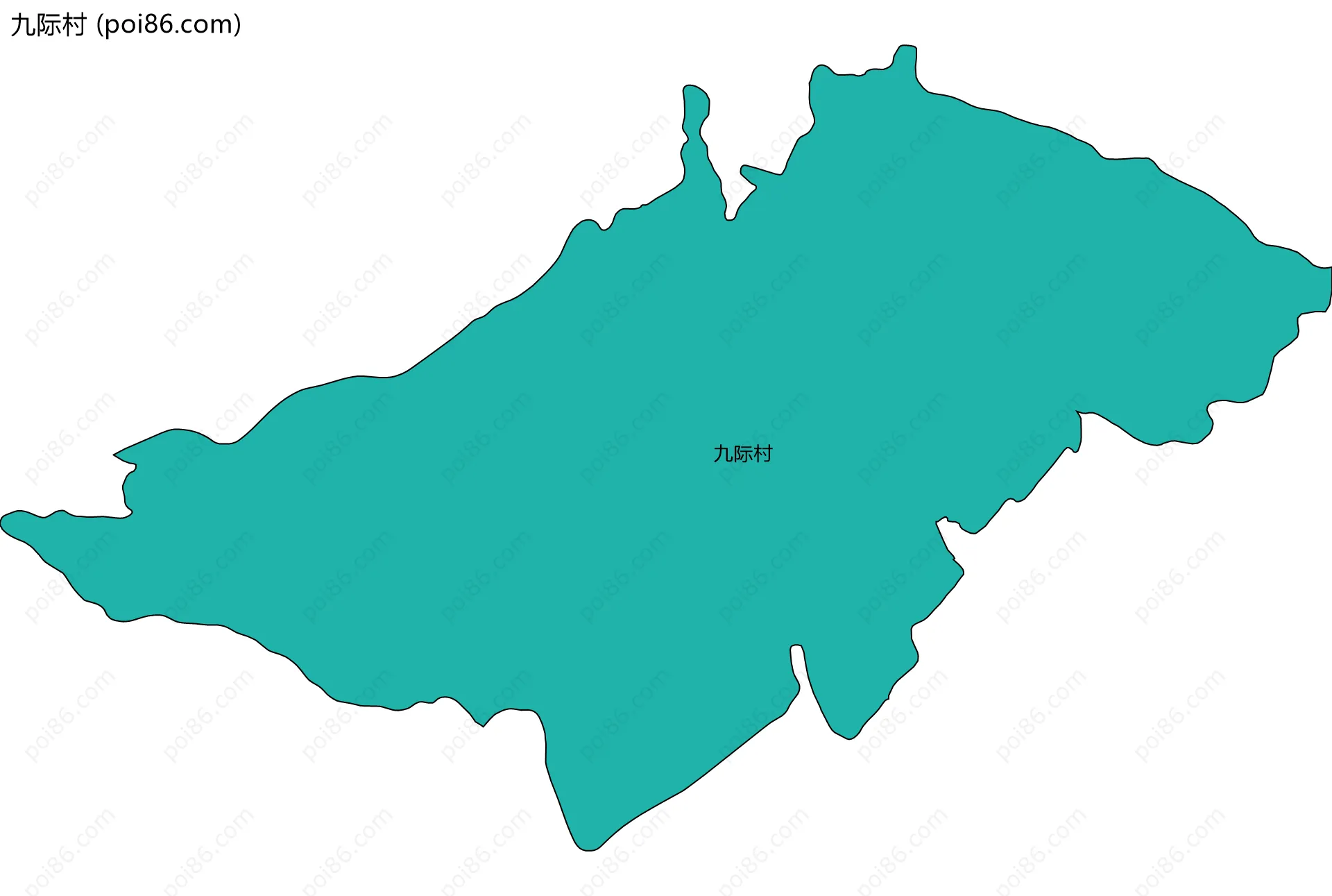 九际村边界地图