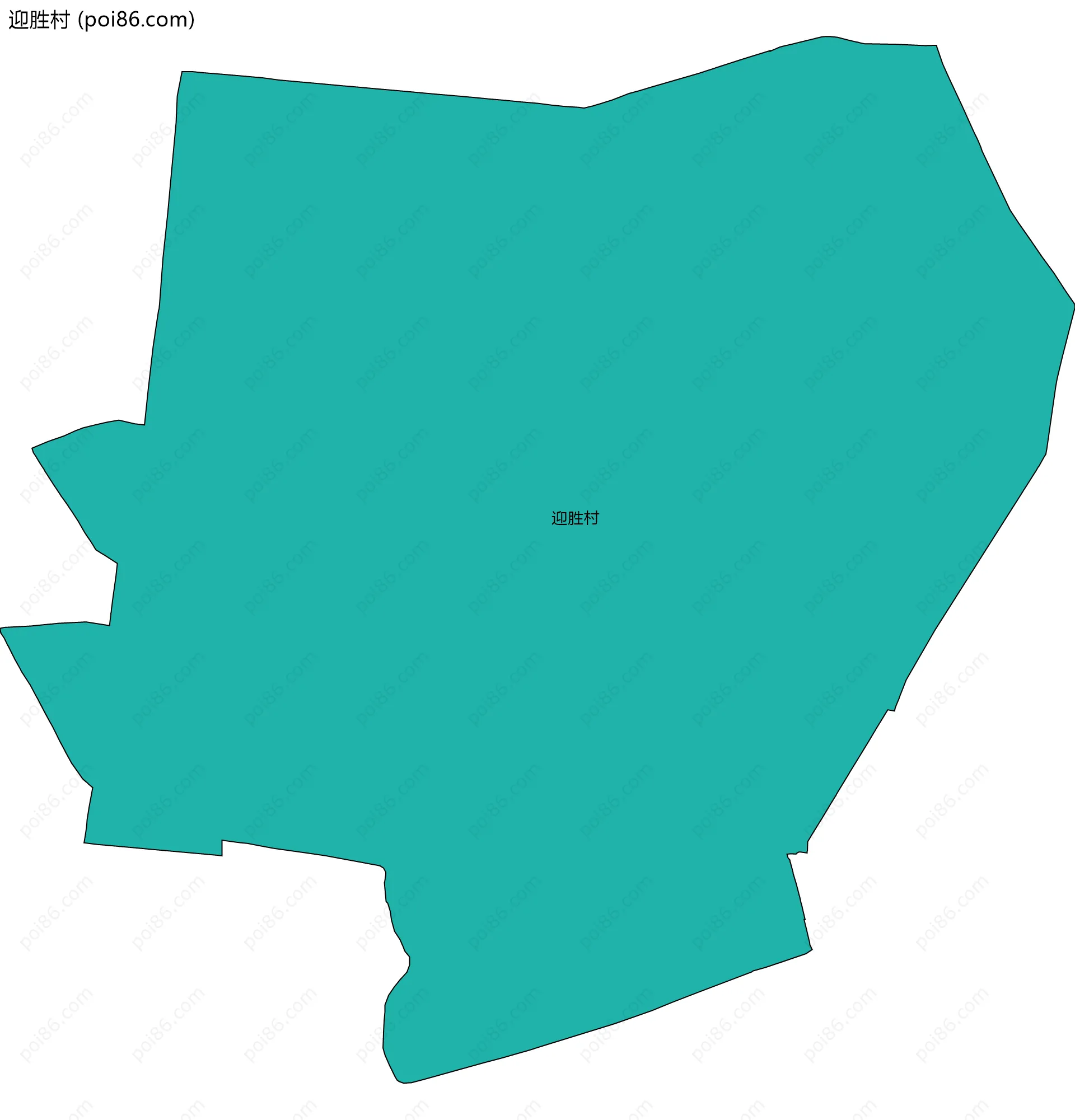 迎胜村边界地图