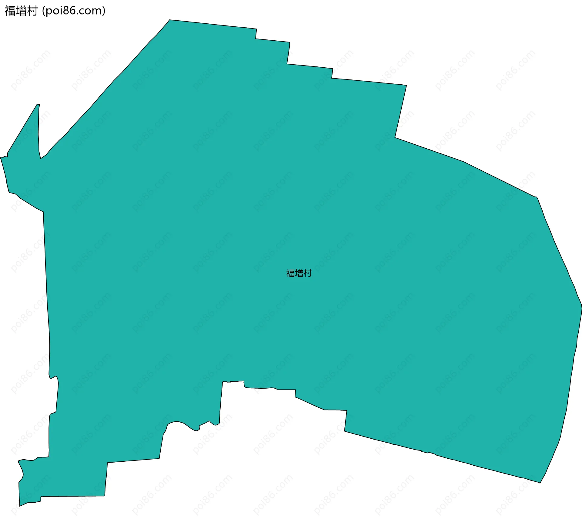 福增村边界地图