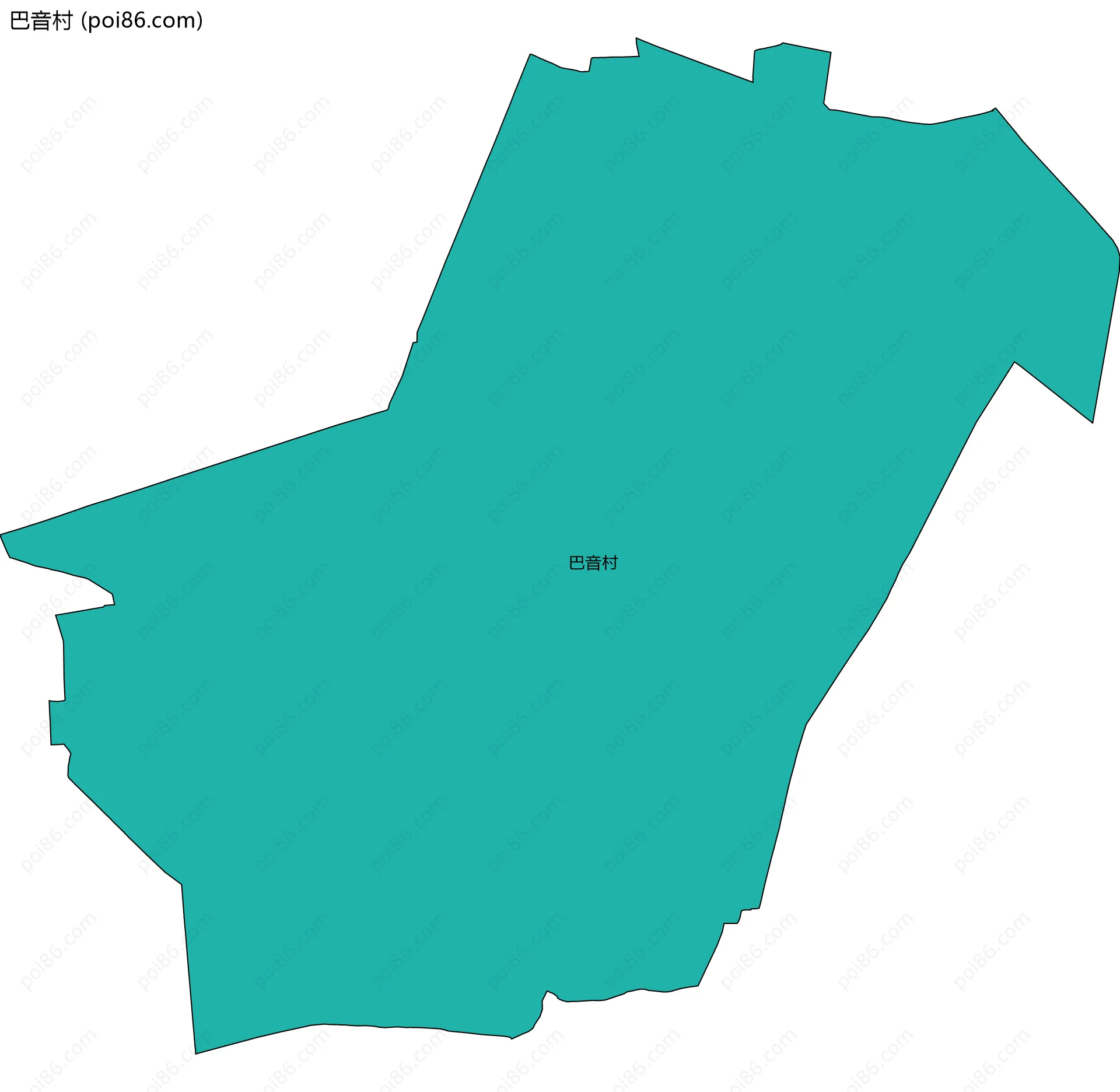 巴音村边界地图