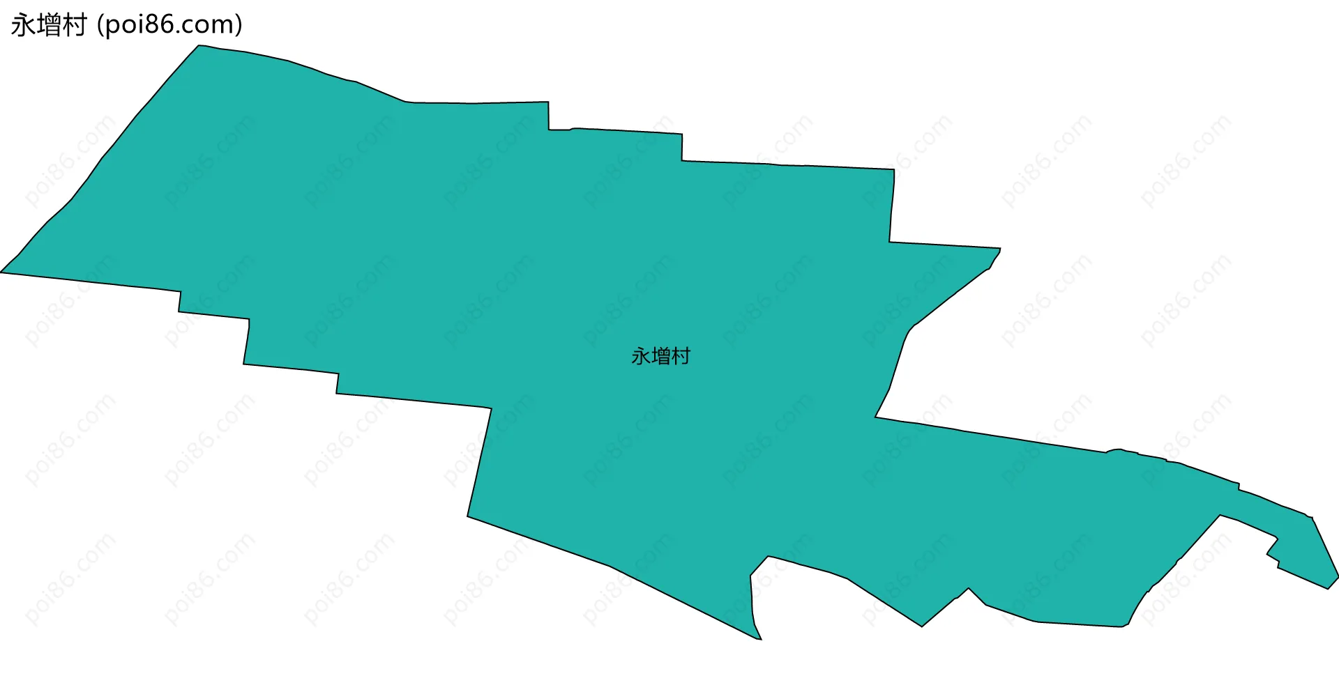 永增村边界地图