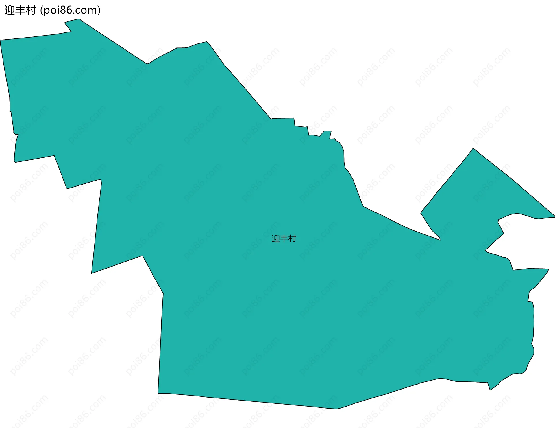 迎丰村边界地图