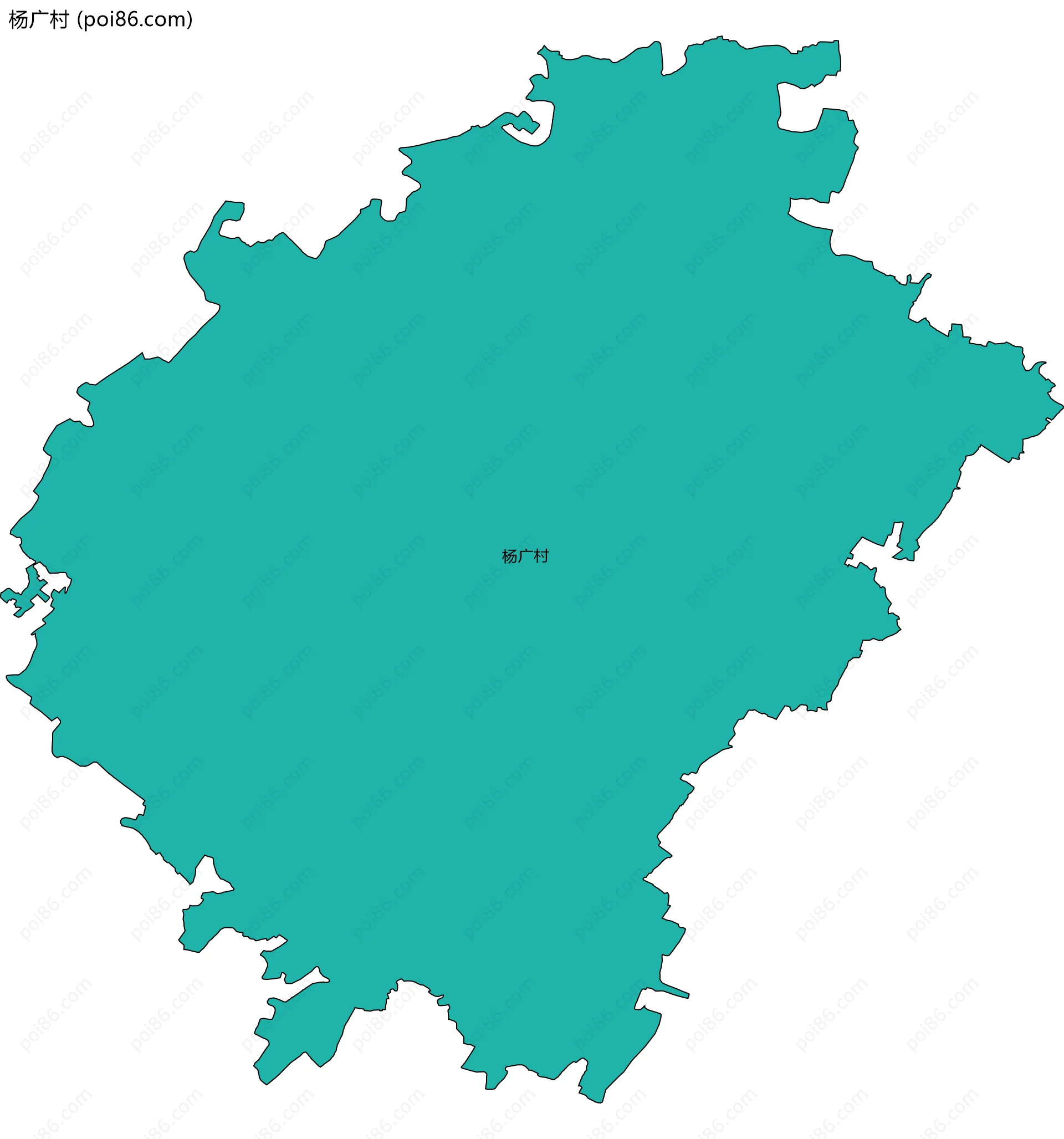 杨广村边界地图