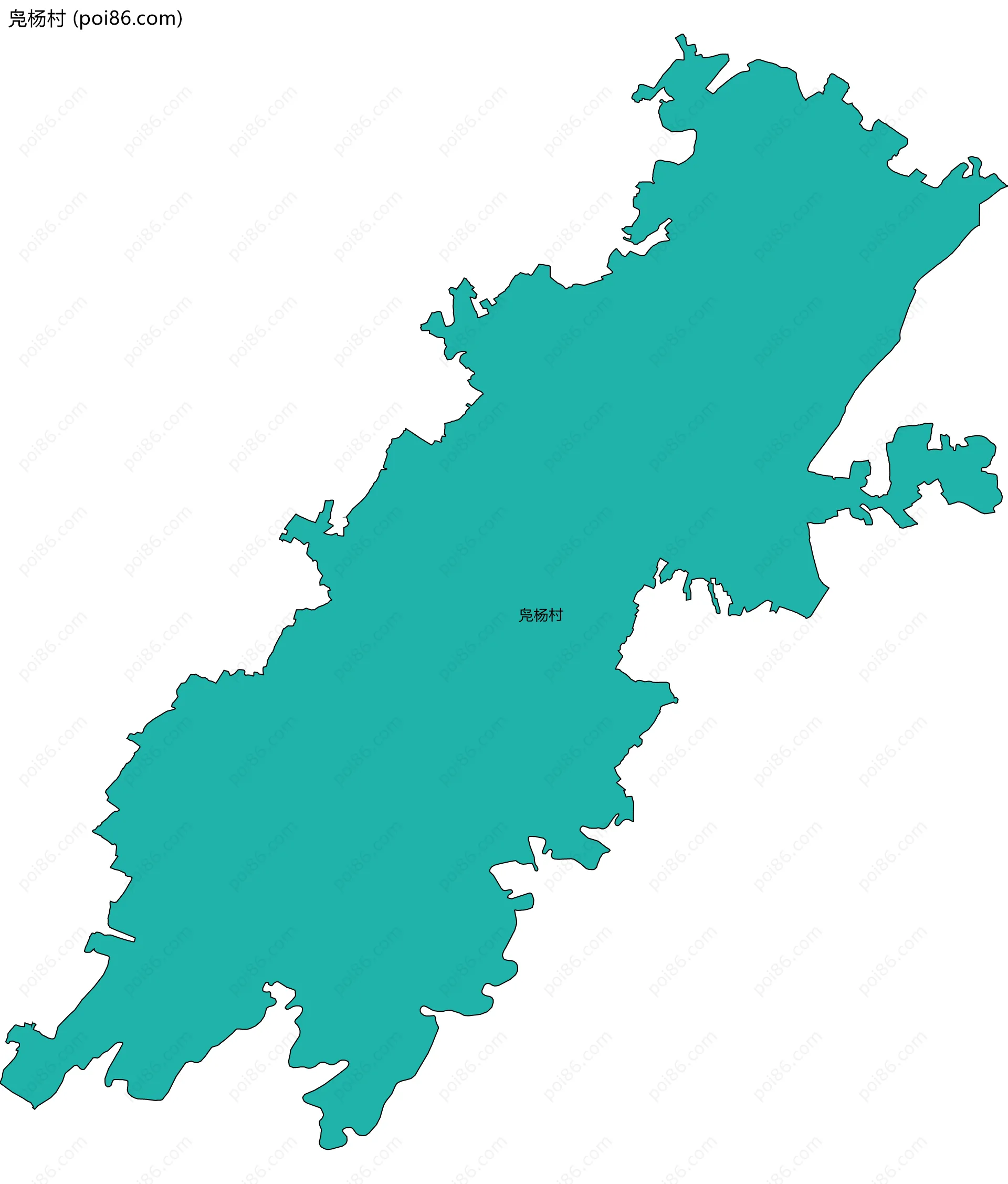 凫杨村边界地图