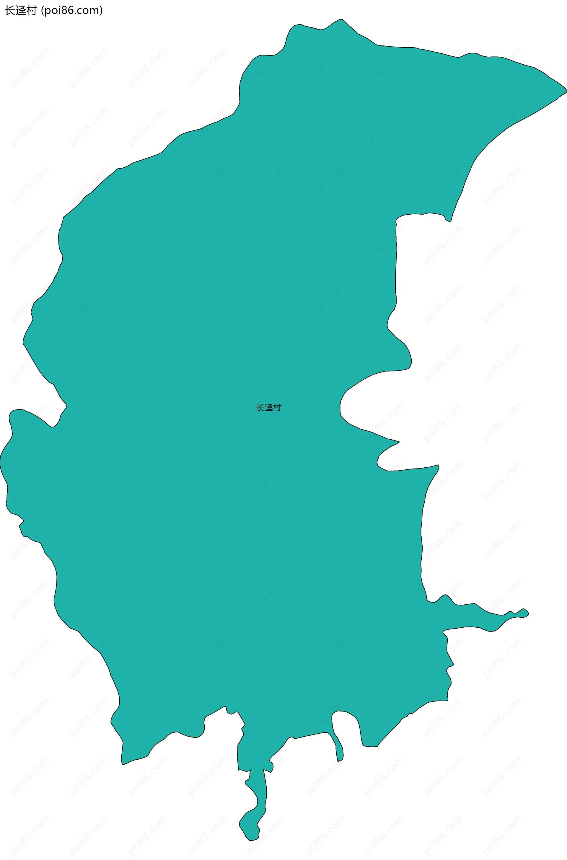 长迳村边界地图