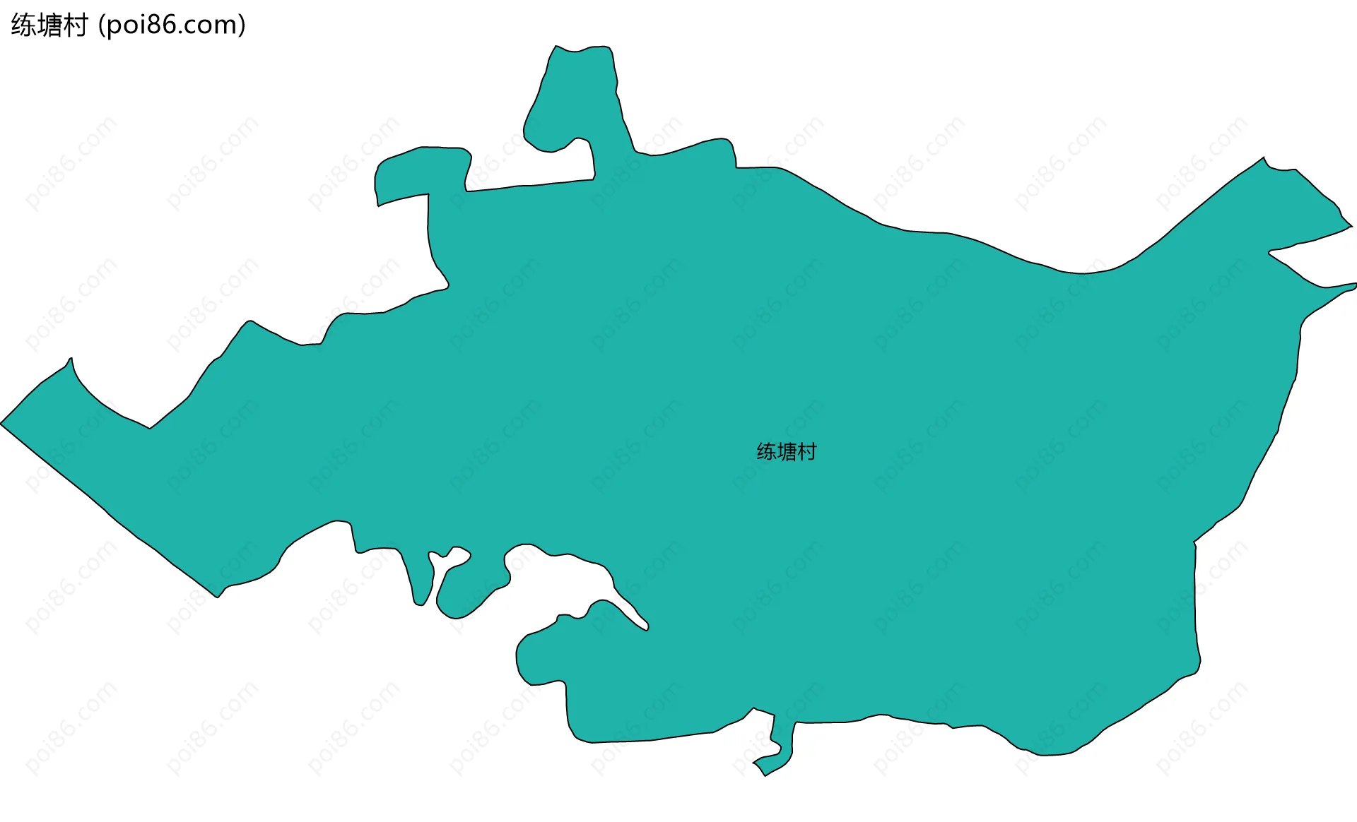 练塘村边界地图