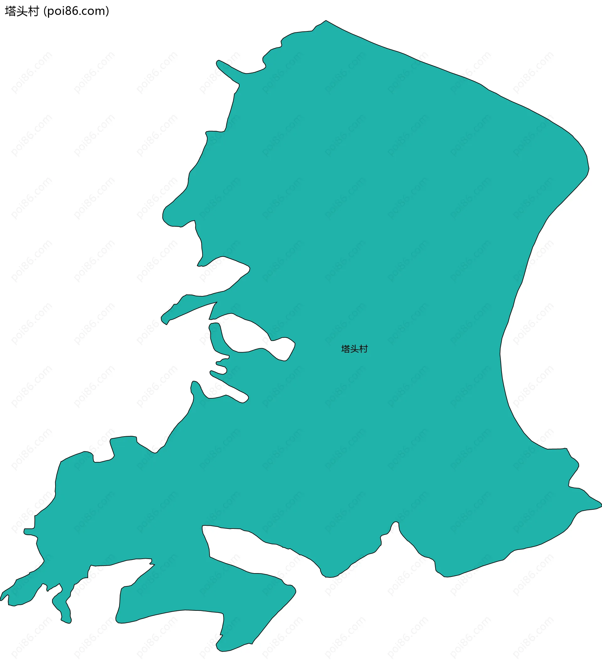塔头村边界地图