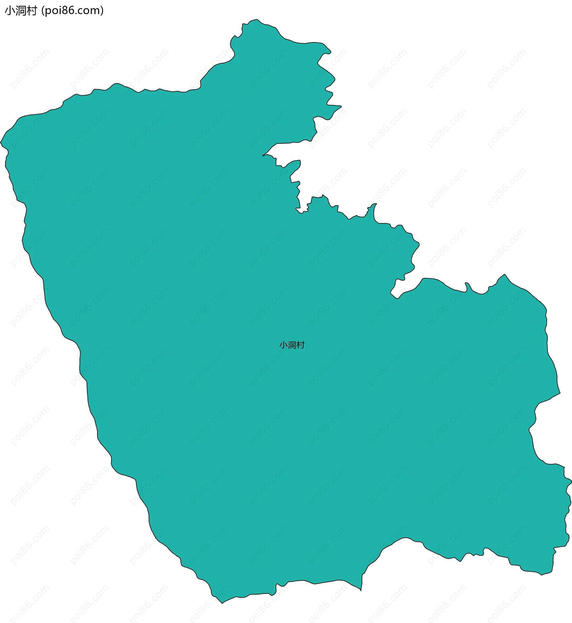 小洞村边界地图